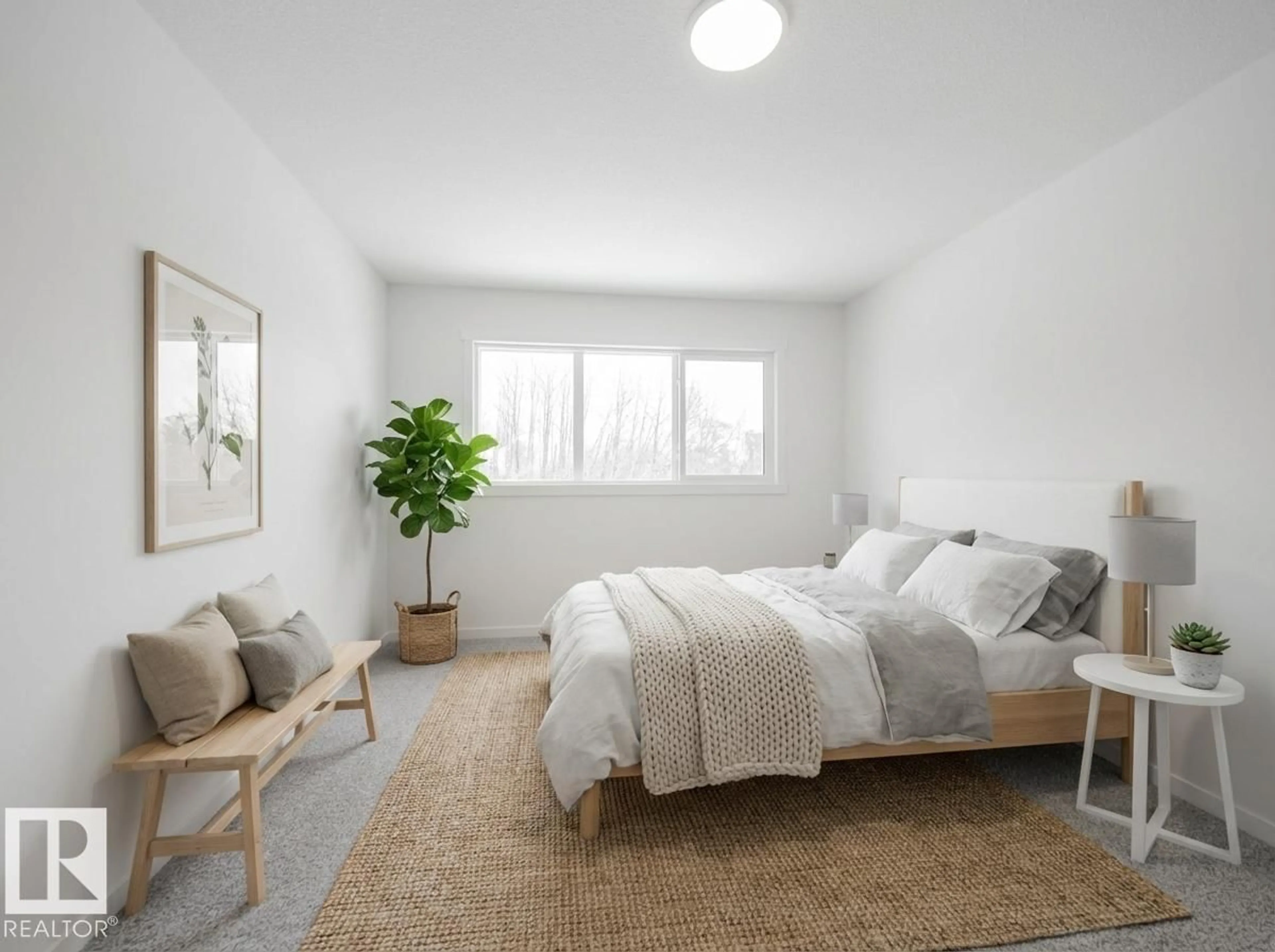 Bedroom with bed, unknown for 19511 30 AV, Edmonton Alberta T6M3M1