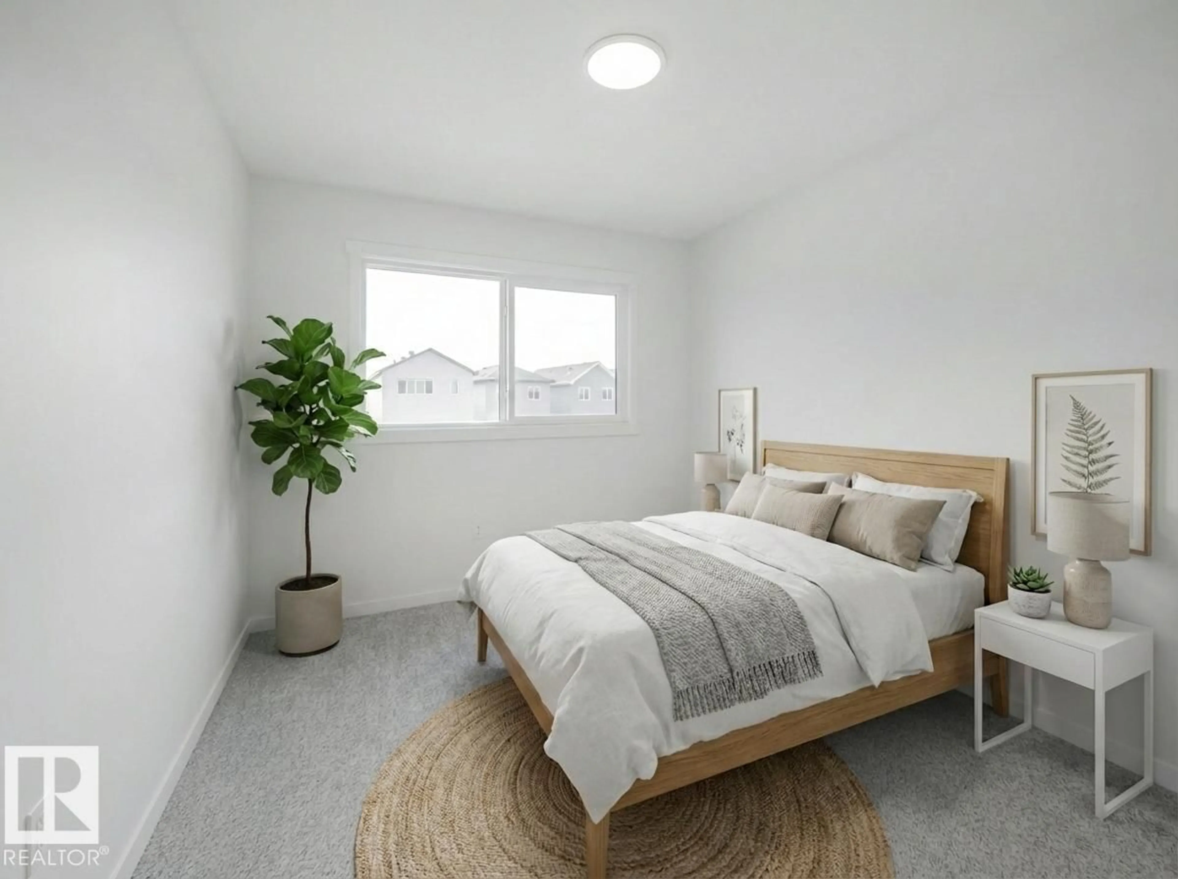 Bedroom with bed, unknown for 631 173 AV, Edmonton Alberta T5Y4E8