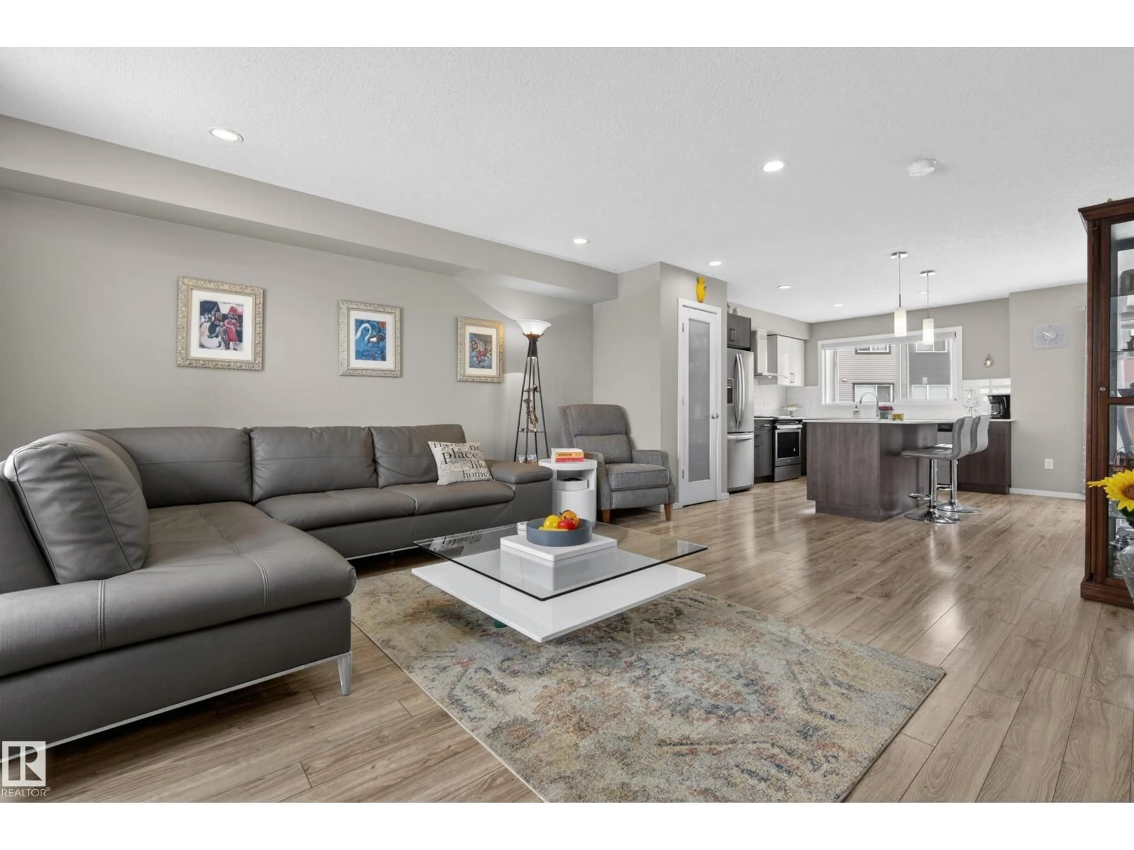 Living room with furniture, unknown for #32 - 1075 ROSENTHAL BV, Edmonton Alberta T5T7G5