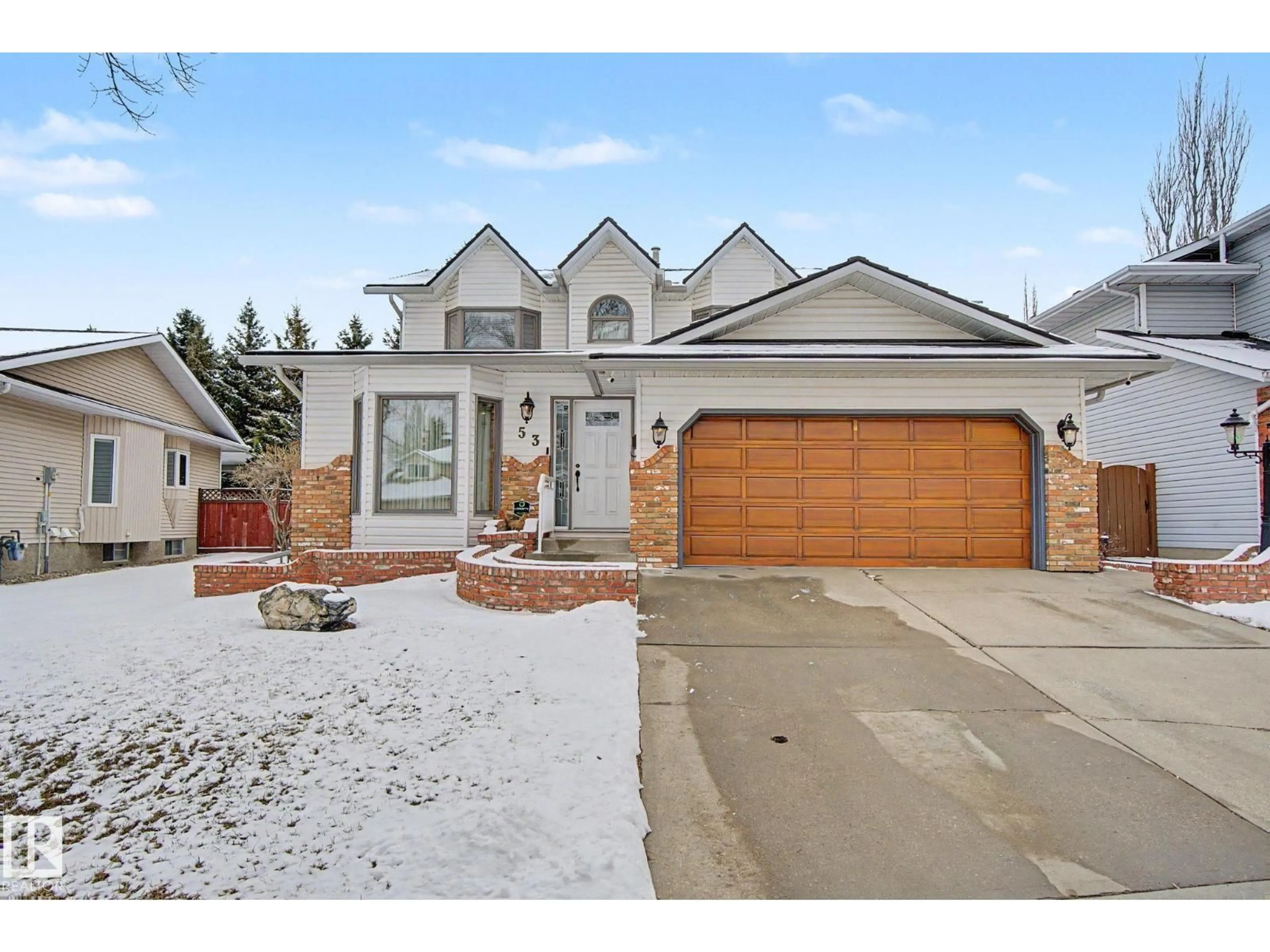 Home with brick exterior material, street for 53 COACHMAN WY, Sherwood Park Alberta T8H1B8