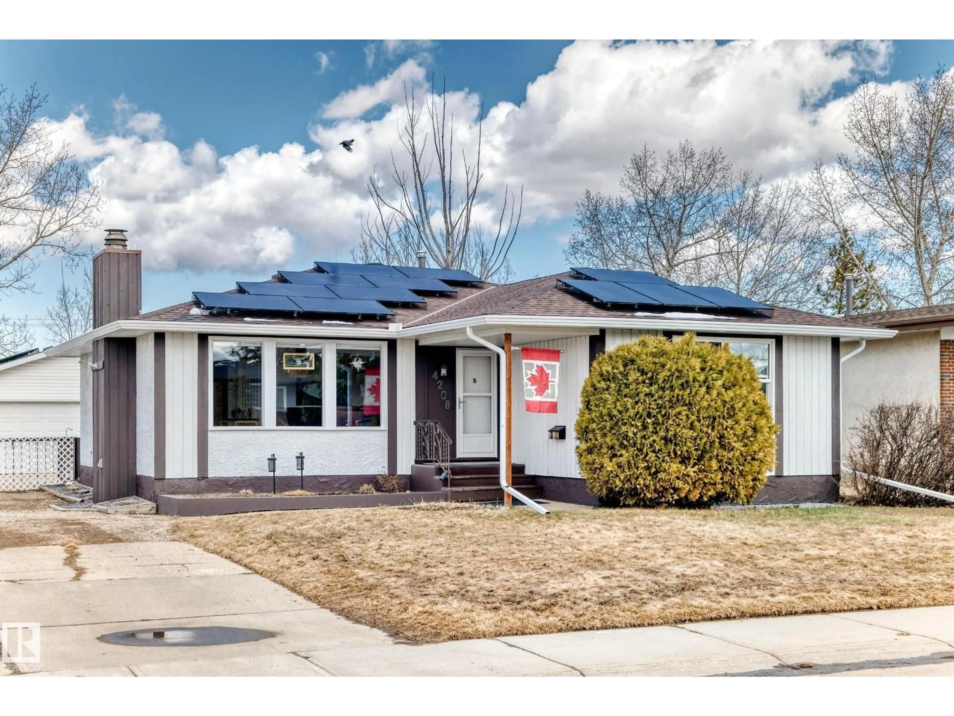 Home with vinyl exterior material, street for 4208 37 AV, Leduc Alberta T9E6A4