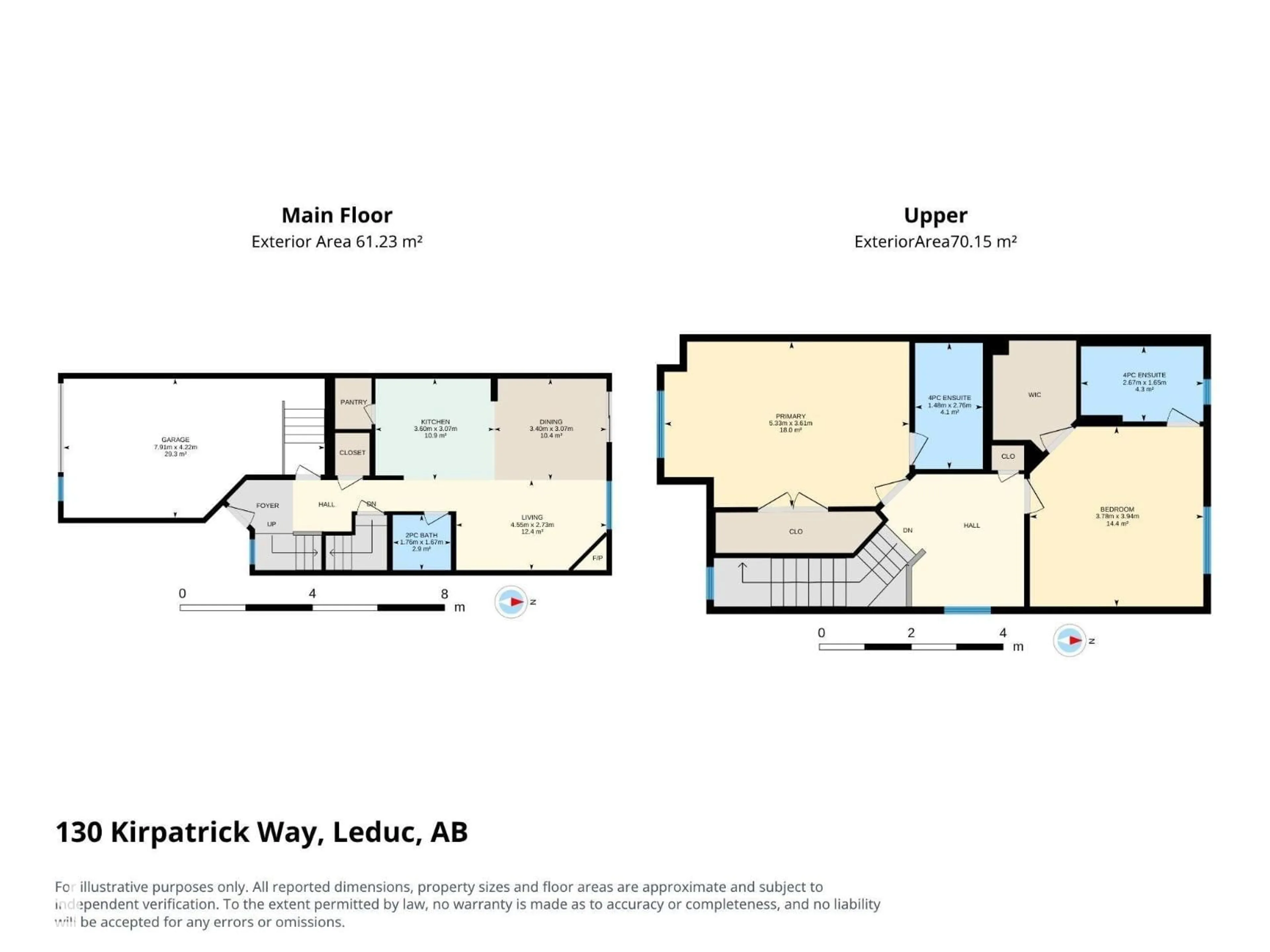 Floor plan for 130 KIRPATRICK WY, Leduc Alberta T9E0Z2