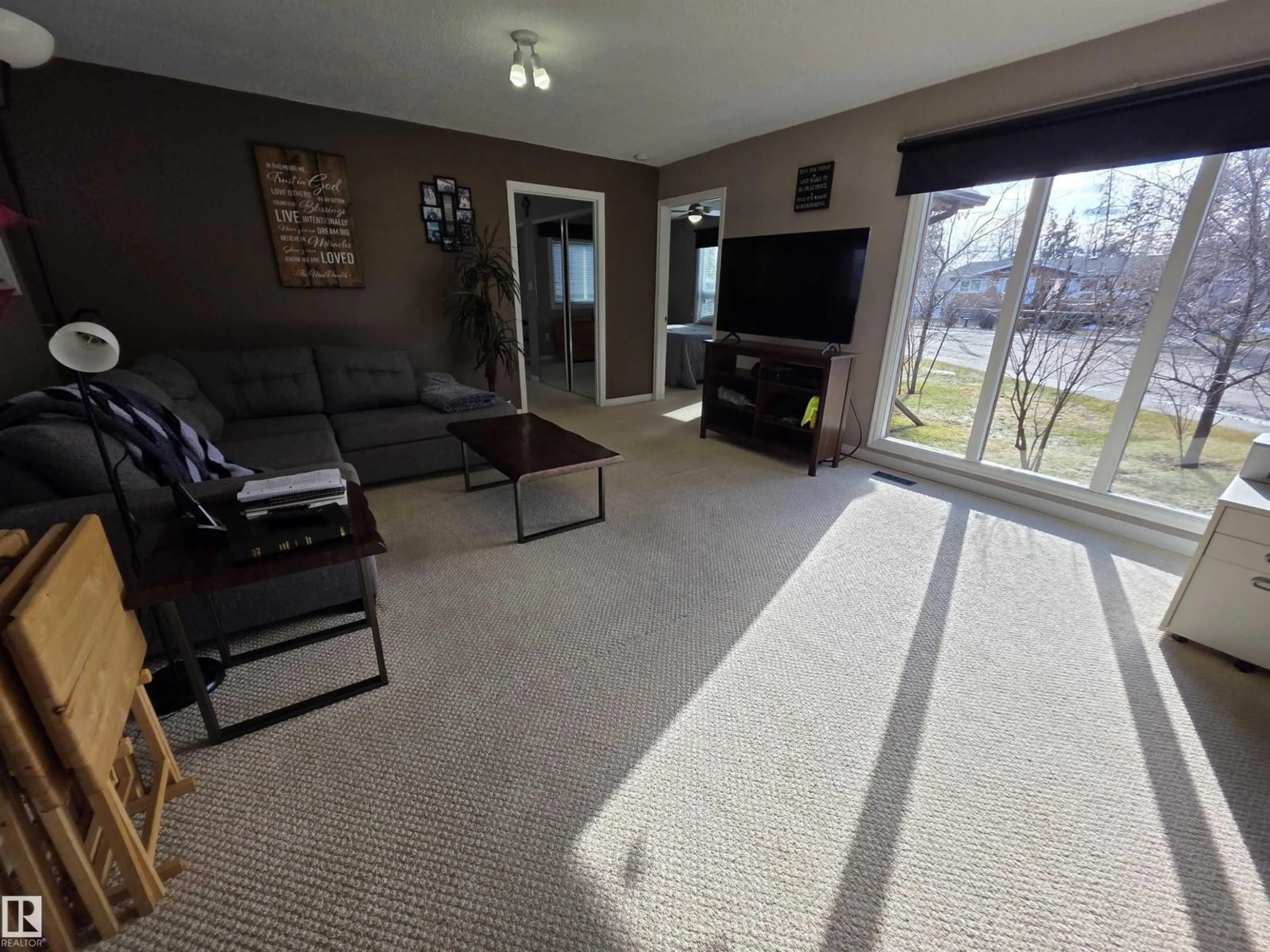 Living room with furniture, unknown for 4929 53 ST, Entwistle Alberta T0E0S0