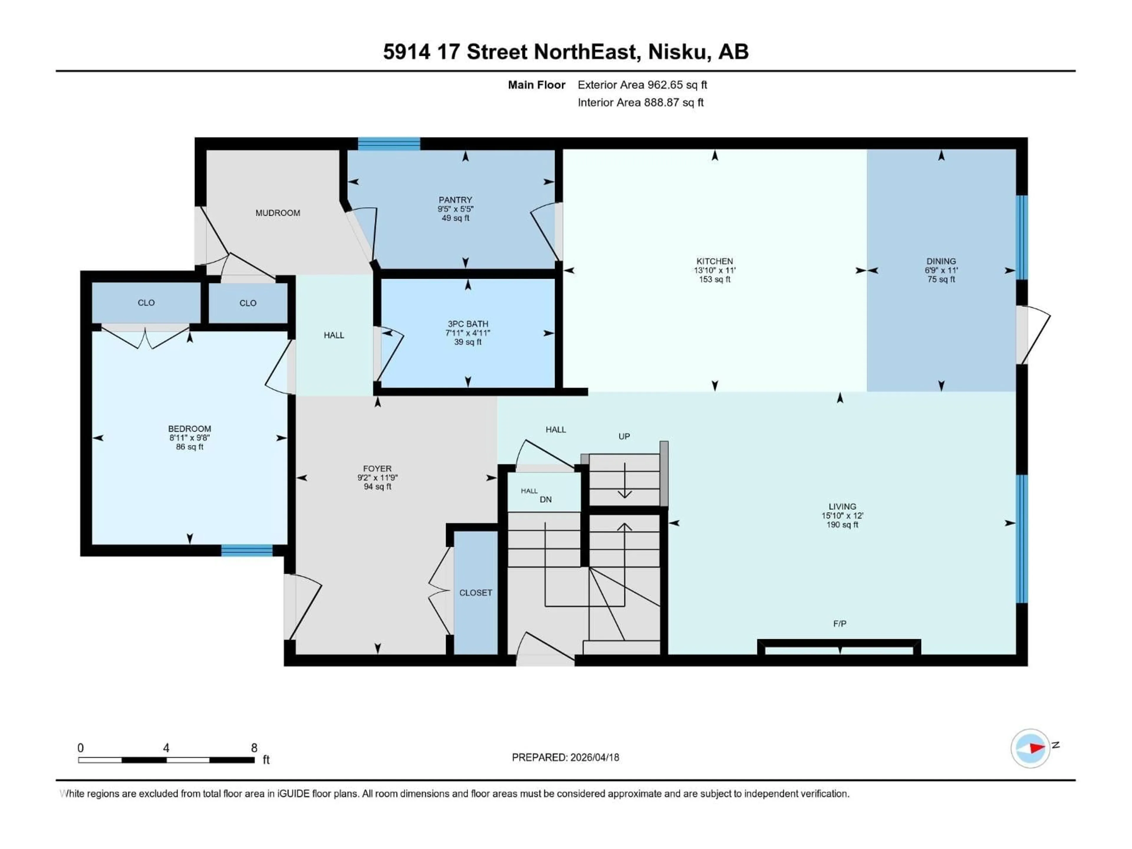 Floor plan for 5914 17 ST, Rural Leduc County Alberta T4X3C6