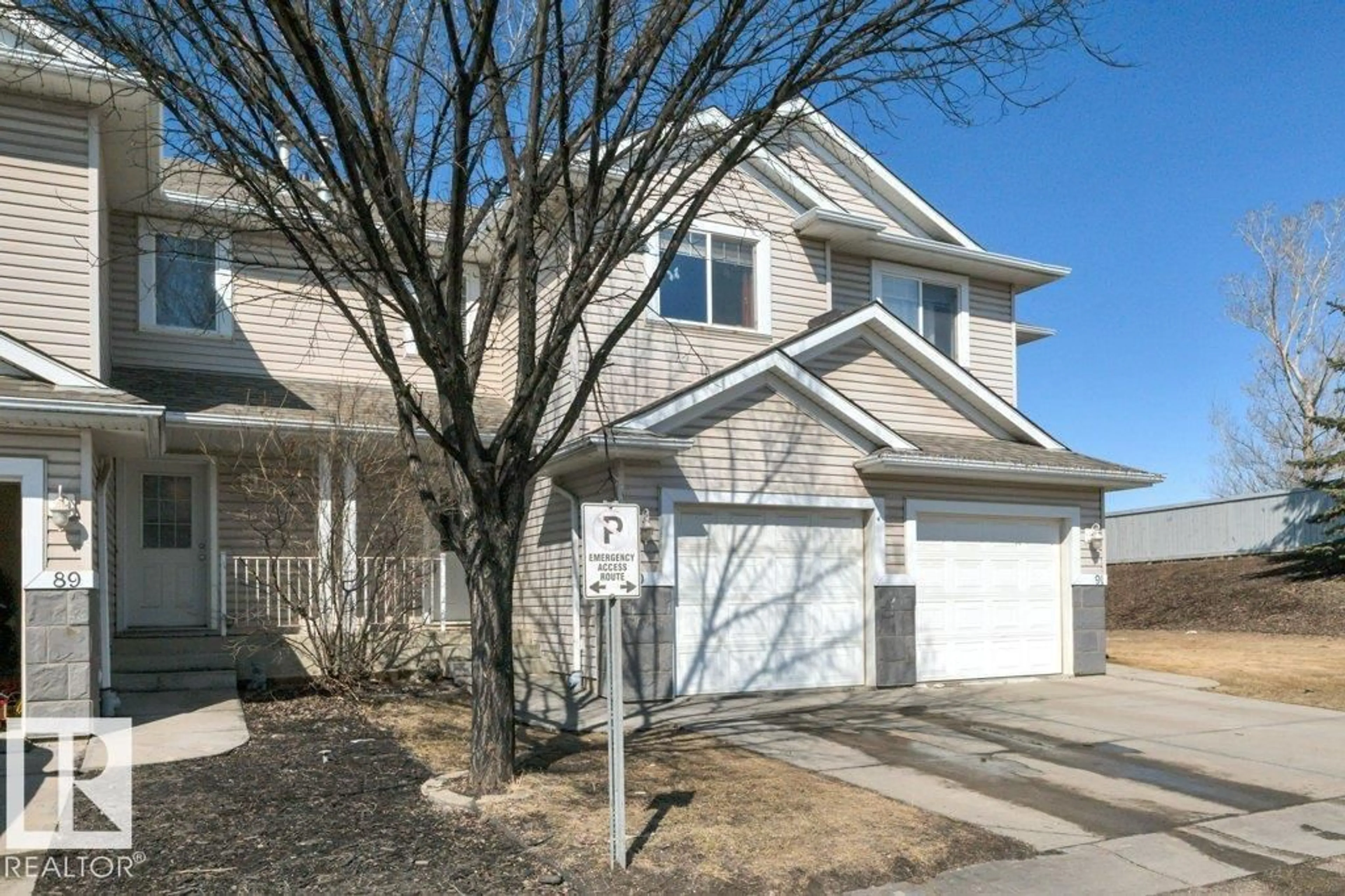 Home with vinyl exterior material, street for #90 - 4350 23 ST, Edmonton Alberta T6T1X8