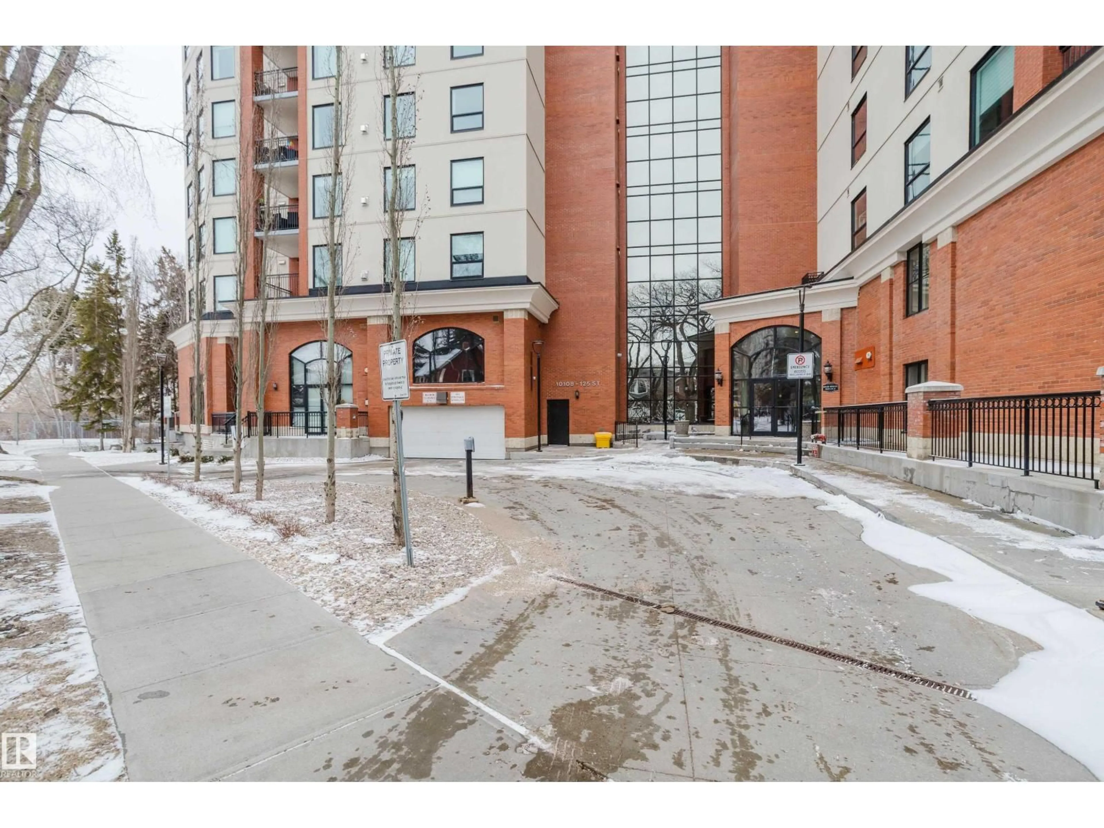 Patio, street for #206 - 10108 125 ST, Edmonton Alberta T5N4B6