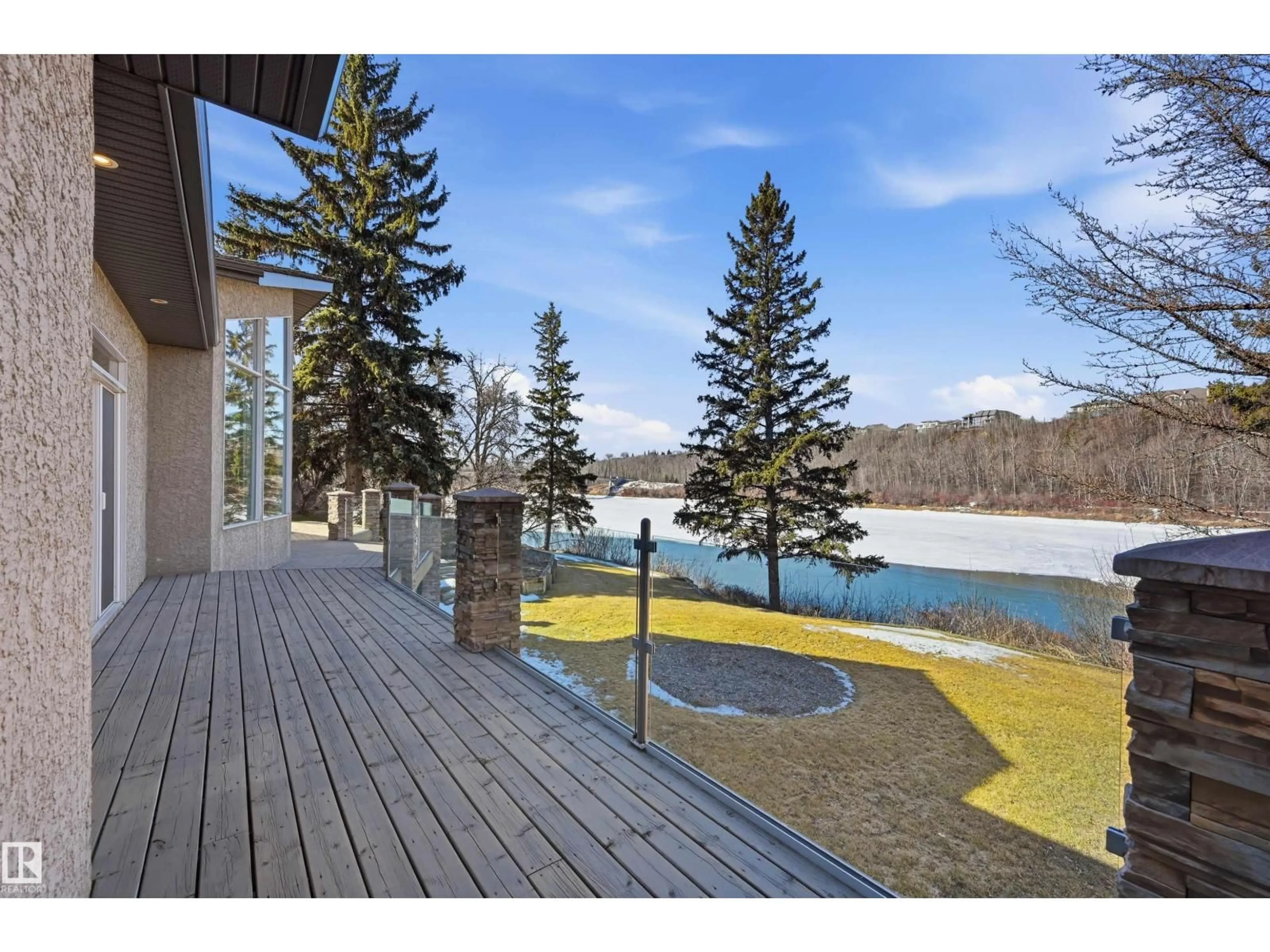 Patio, water/lake/river/ocean view for 15625 WHITEMUD RD, Edmonton Alberta T6H4N5
