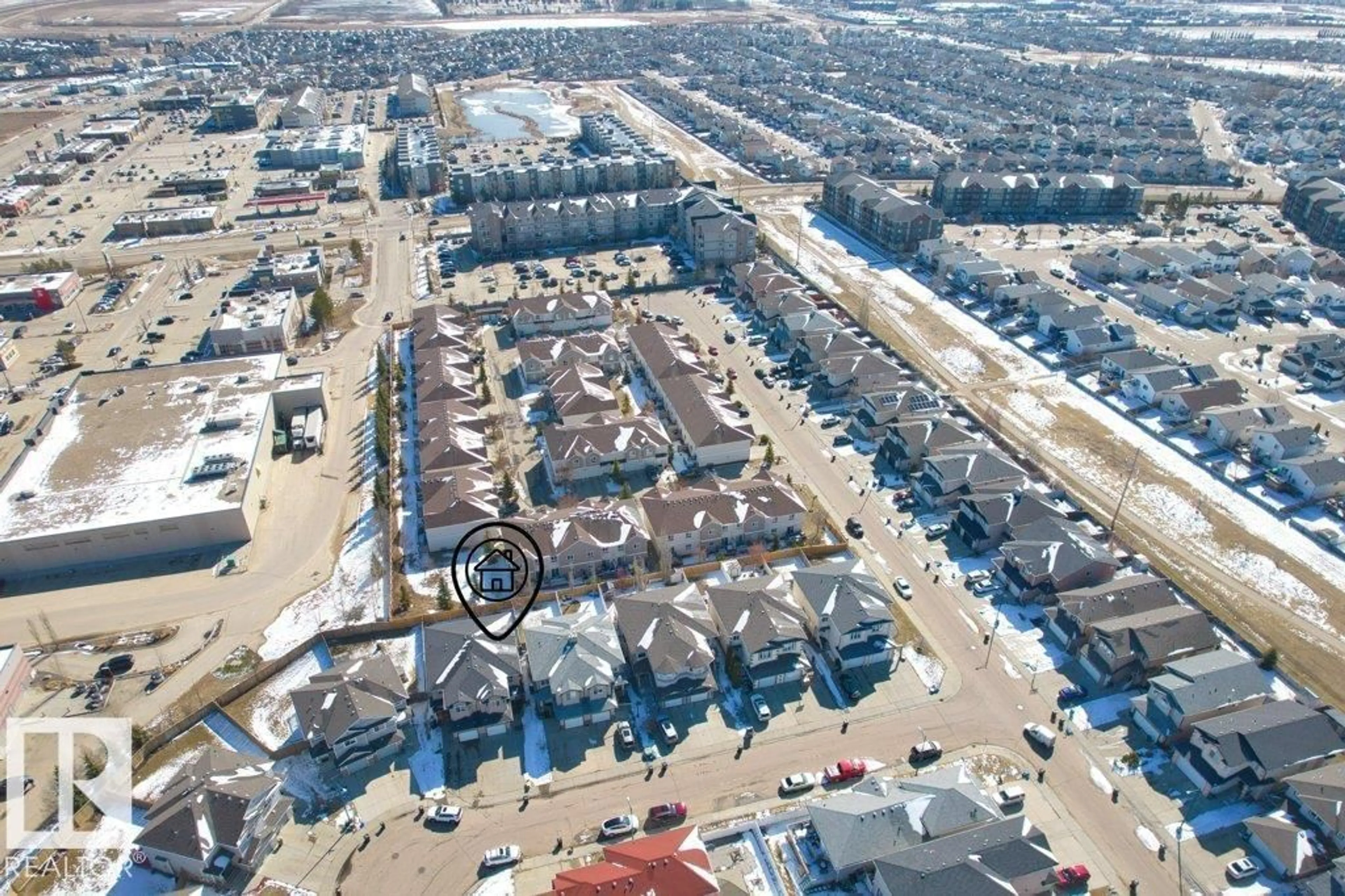 A pic from outside/outdoor area/front of a property/back of a property/a pic from drone, street for 16419 53 ST, Edmonton Alberta T5Y0H4