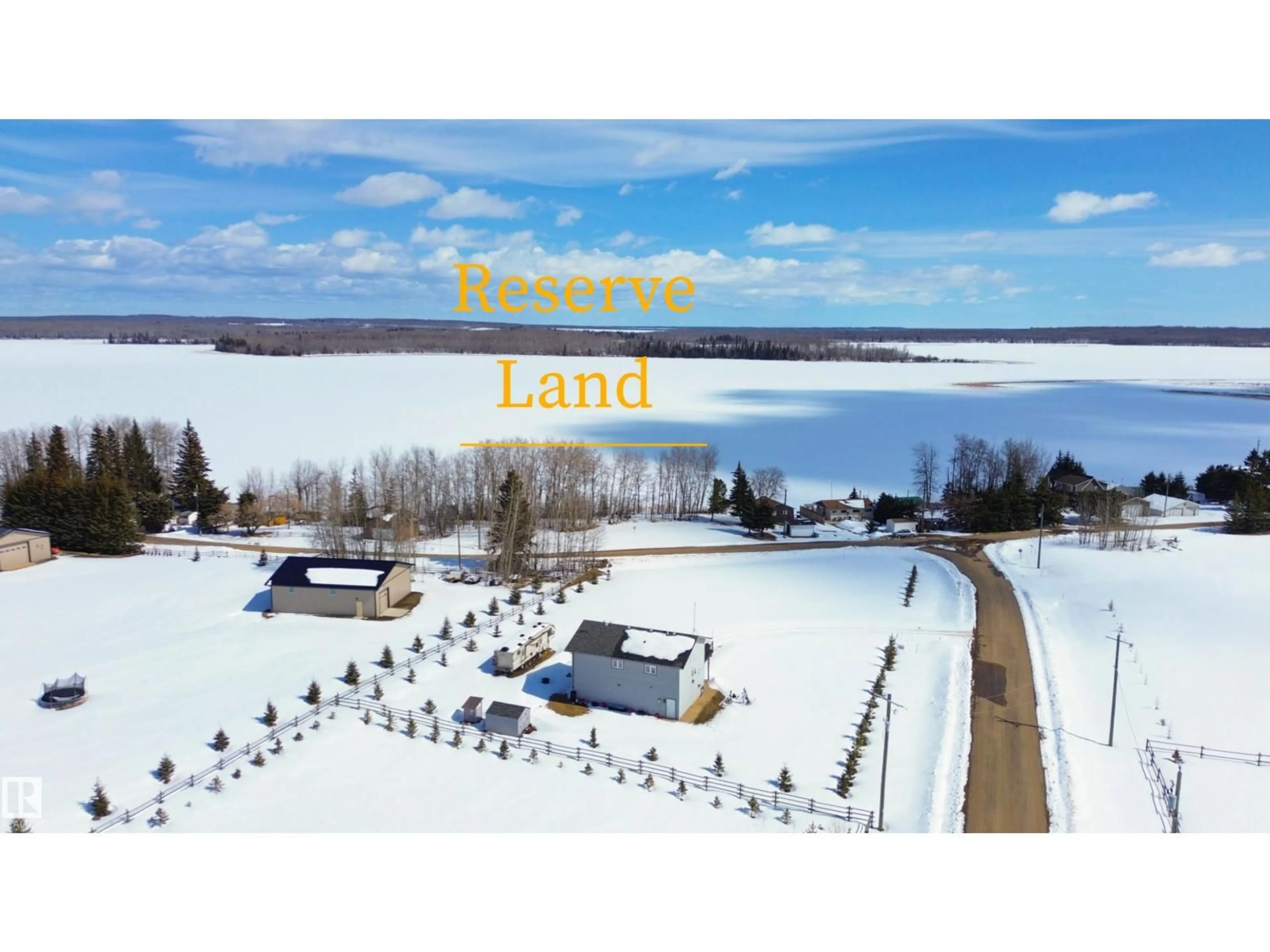 A pic from outside/outdoor area/front of a property/back of a property/a pic from drone, water/lake/river/ocean view for 2 IRENE AVENUE, Rural Athabasca County Alberta T9S1S2
