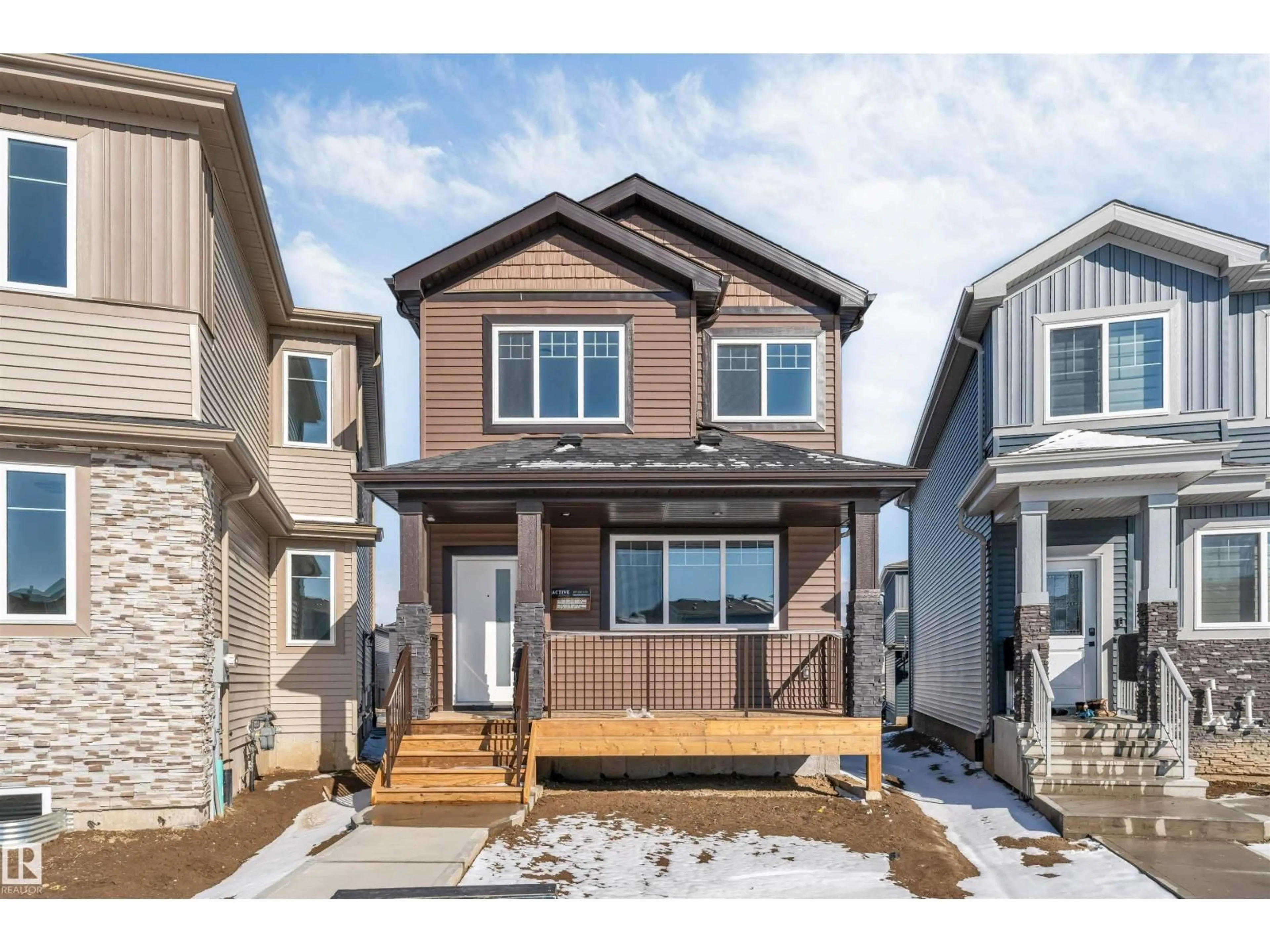 Home with vinyl exterior material, street for 22932 80 AV, Edmonton Alberta T5T7Y1