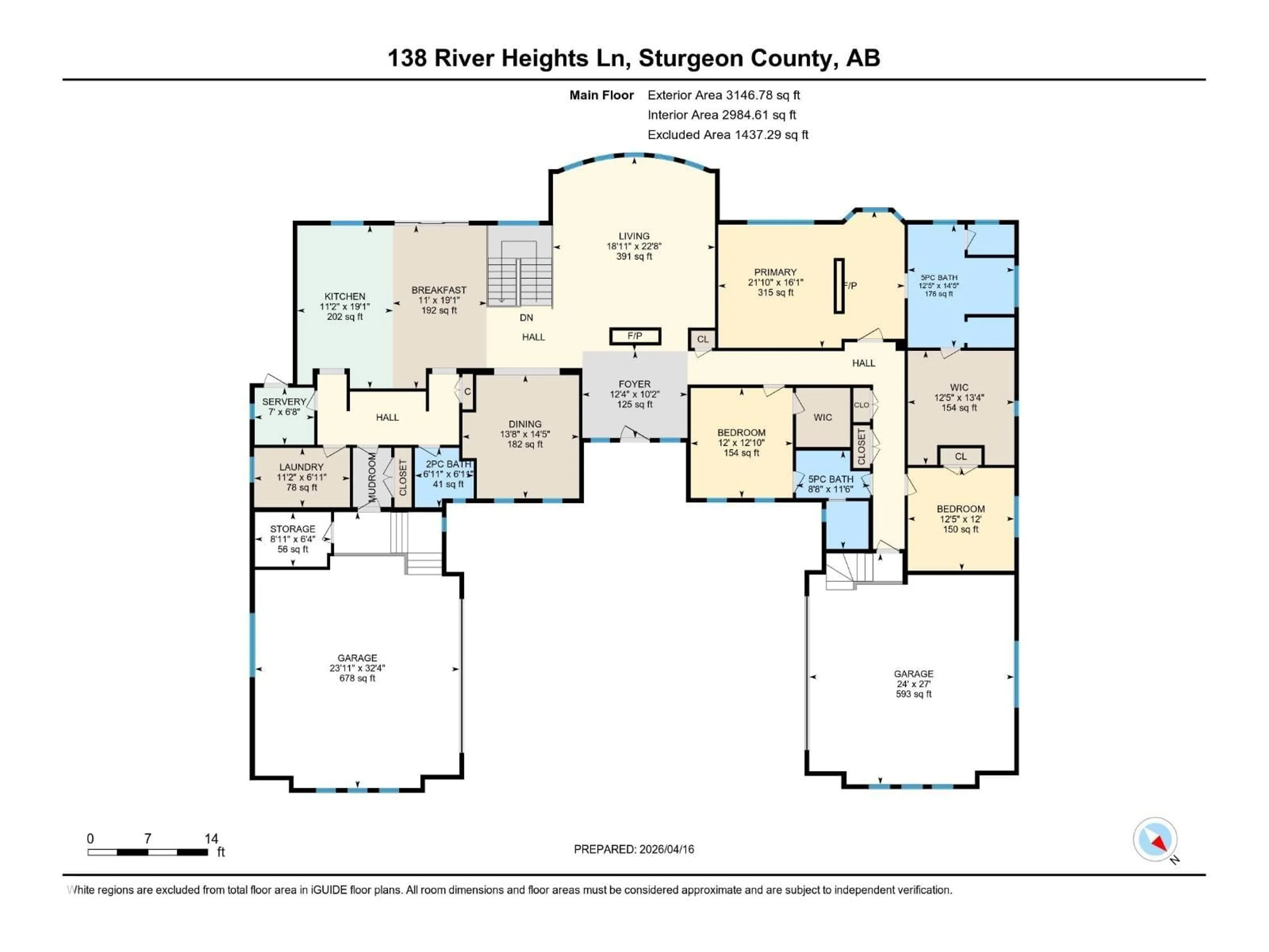 Floor plan for 138 25015 TWP ROAD 544A, Rural Sturgeon County Alberta T8T0B9