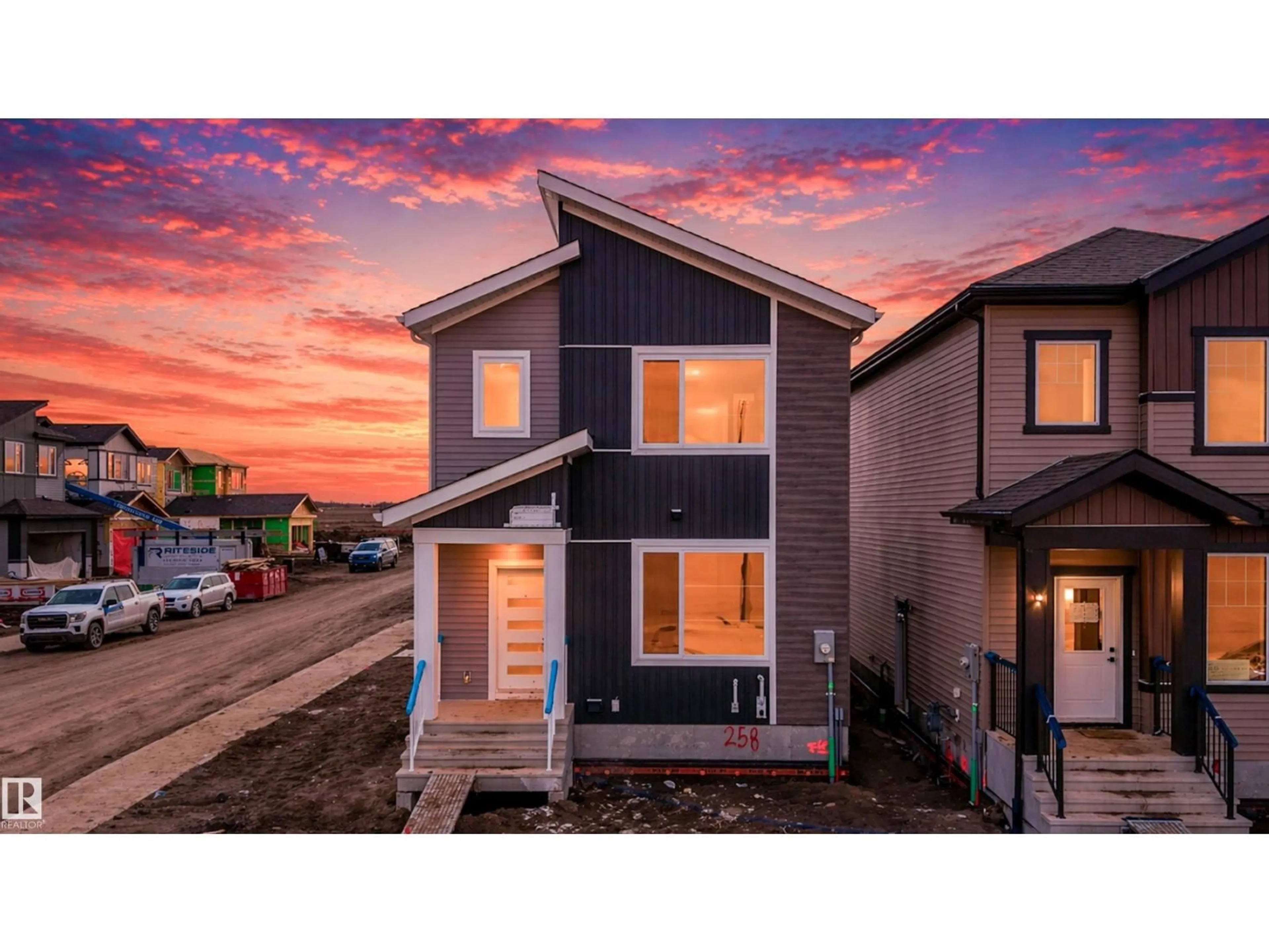 Home with vinyl exterior material, street for 258 BLACK STONE DR, Leduc Alberta T9E1G2