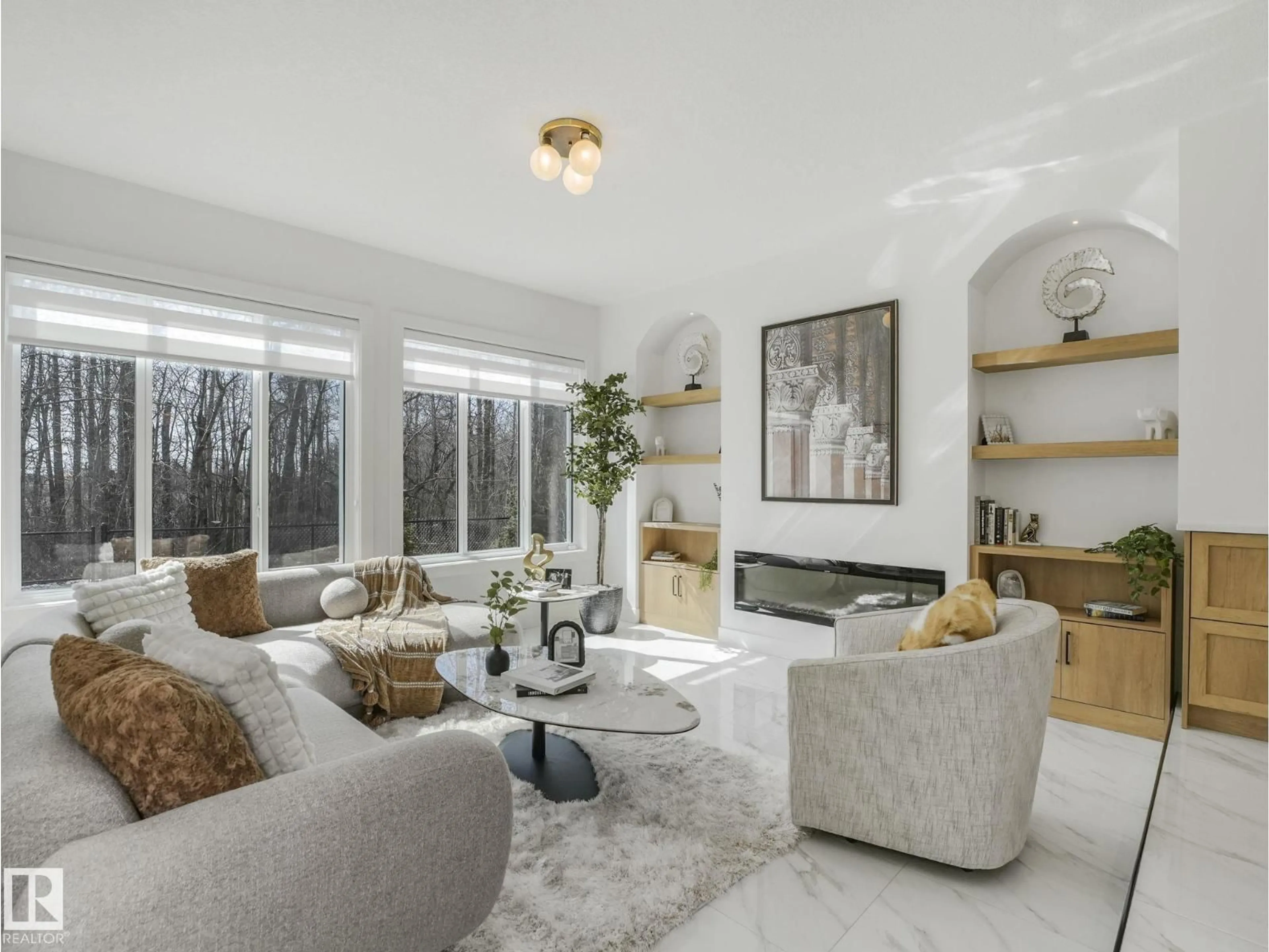 Living room with furniture, unknown for 257 EDGEMONT GREEN GR, Edmonton Alberta T6M3J7