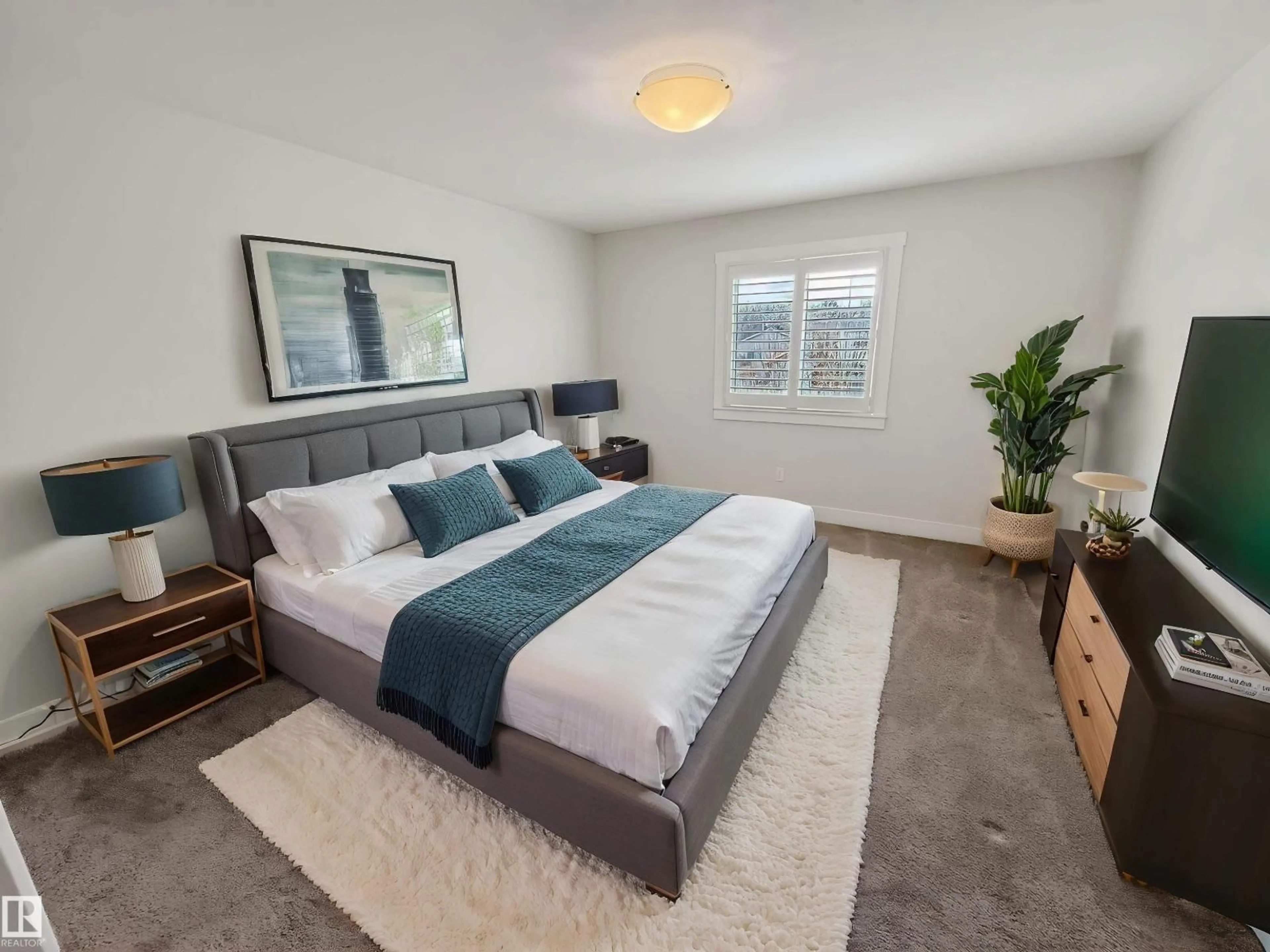 Bedroom with bed, carpet floor for 25 TAYLOR CO, Spruce Grove Alberta T7X0X7