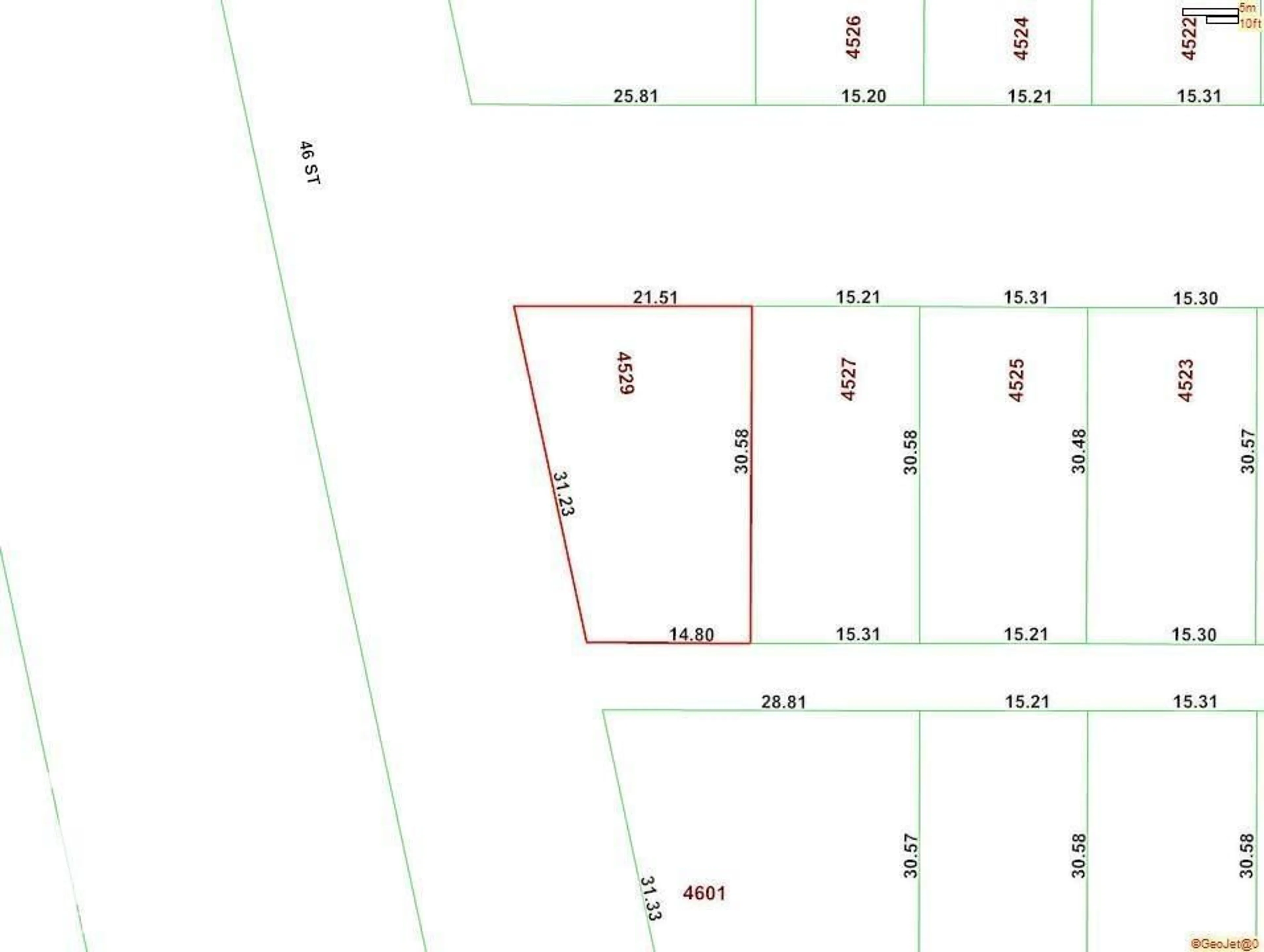 Floor plan for 4529 46A AV, Leduc Alberta T9E5V7