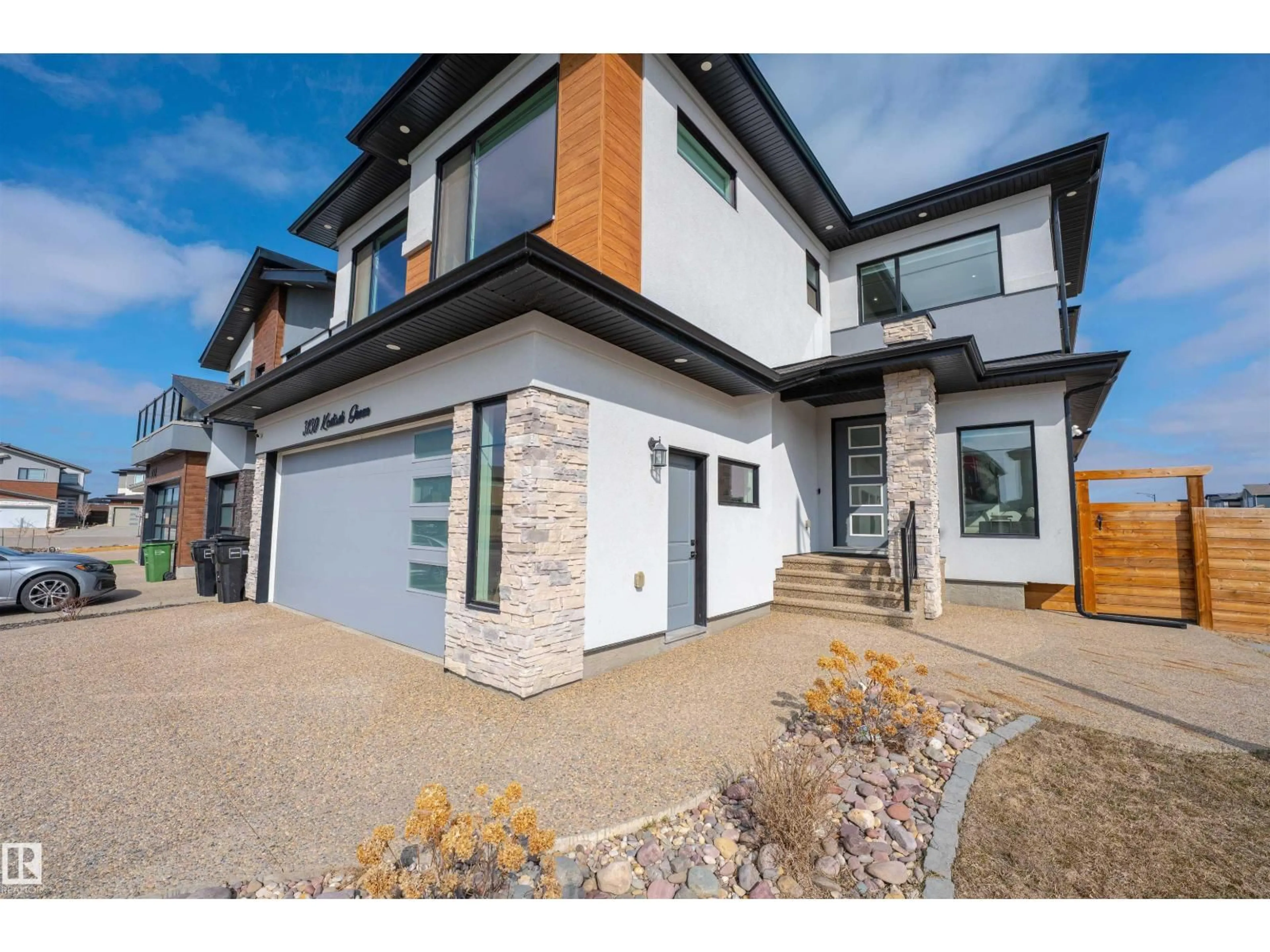 Home with brick exterior material, street for 3130 KOSTASH GR, Edmonton Alberta T6W1A5