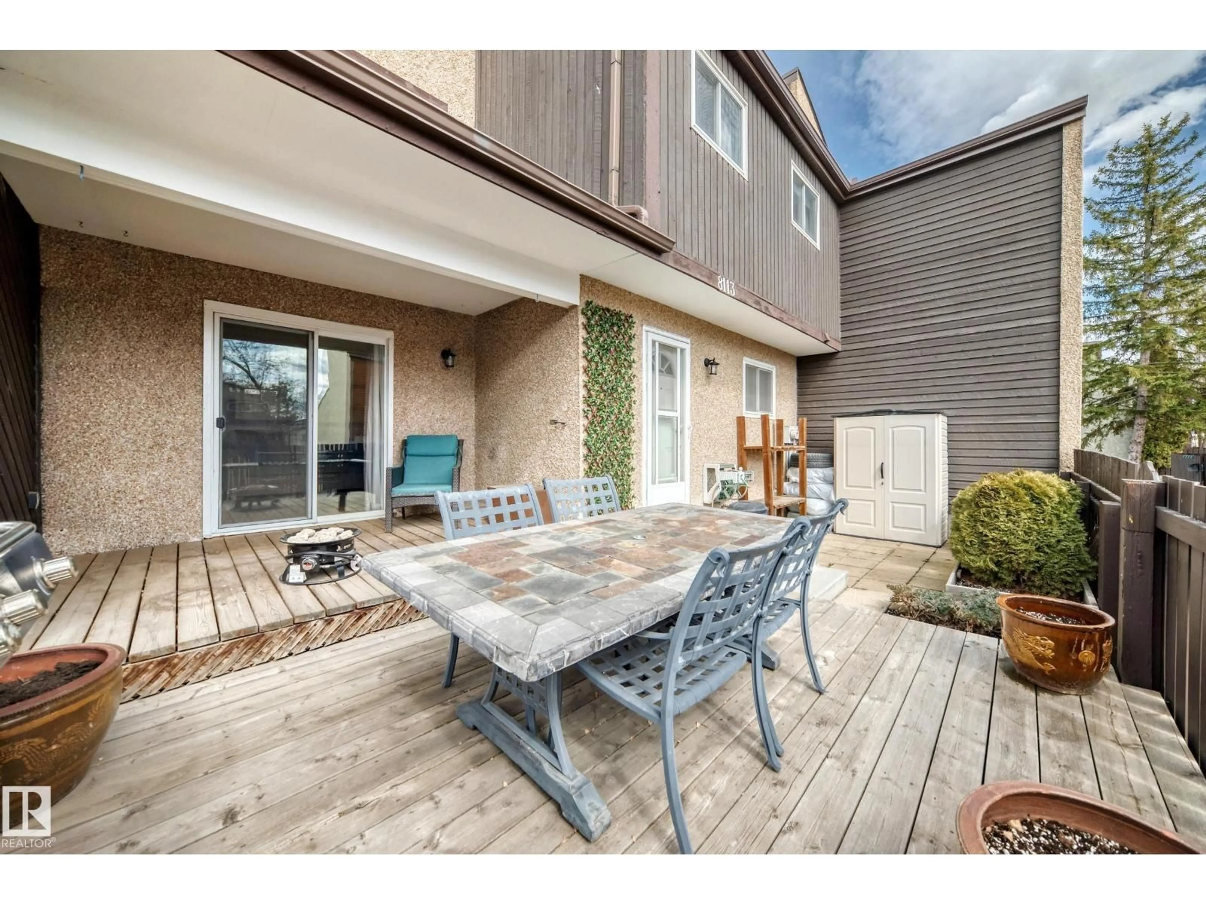 Patio, street for 8113 27 AV, Edmonton Alberta T6K3C9
