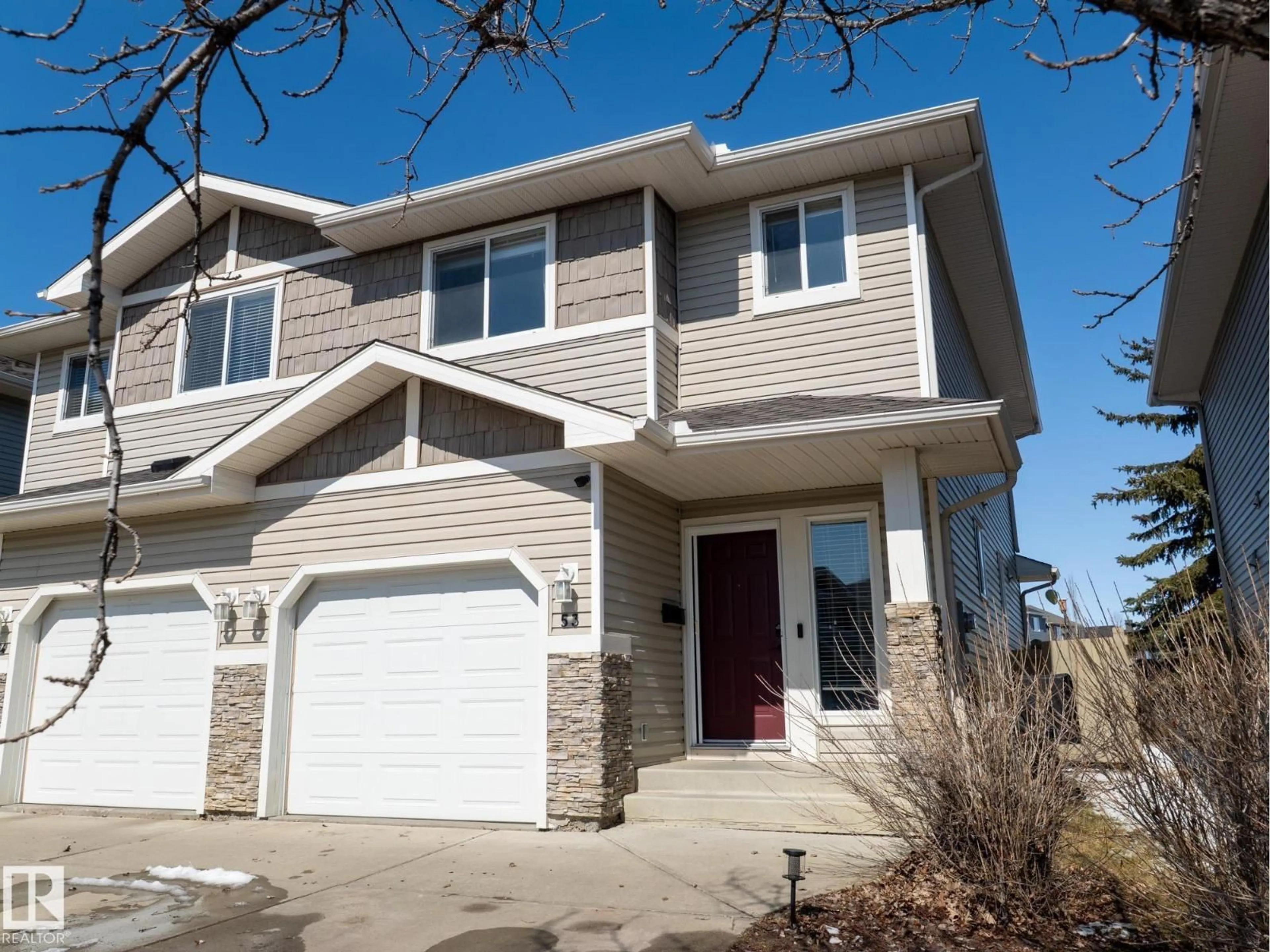 Home with vinyl exterior material, street for 133 - 53 EASTGATE WY, St. Albert Alberta T8N7M9