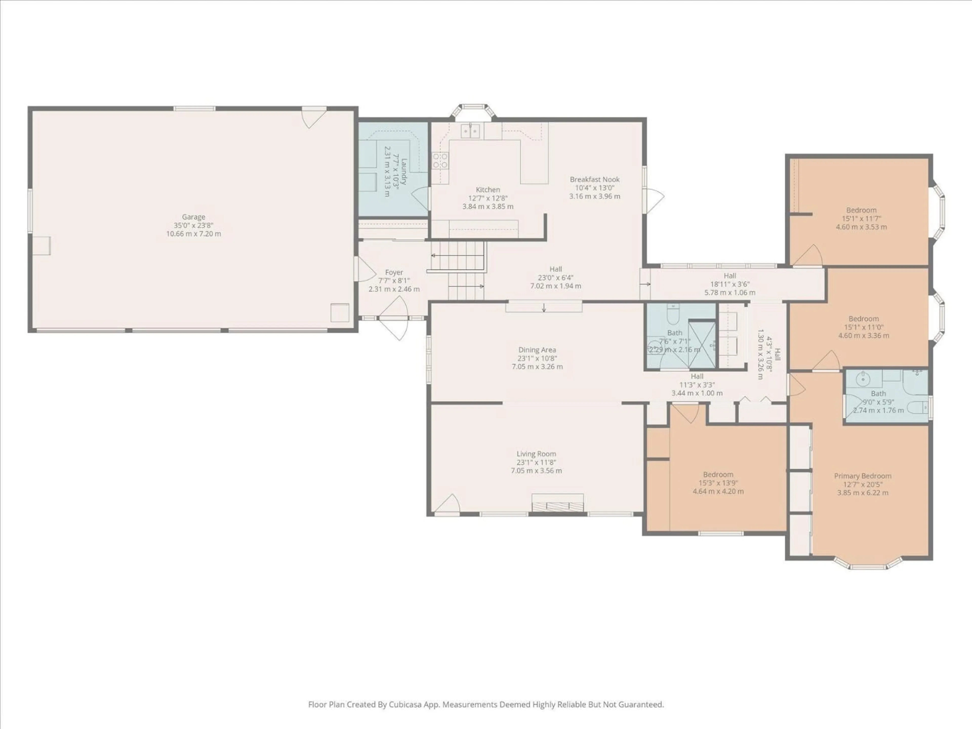 Floor plan for 25750 18 ST, Edmonton Alberta T5Y6B5