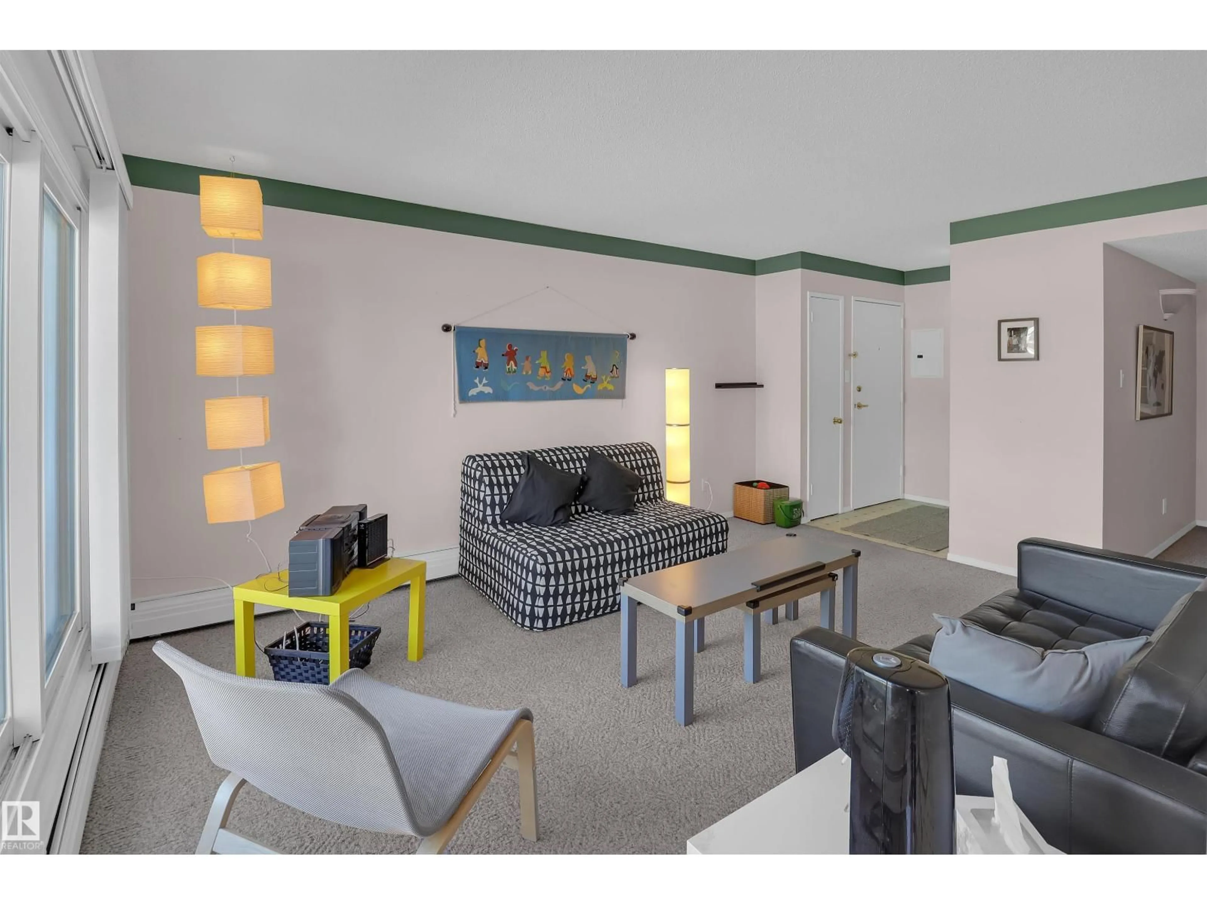 Living room with furniture, unknown for 201 - 11445 41 AV, Edmonton Alberta T6J0T9