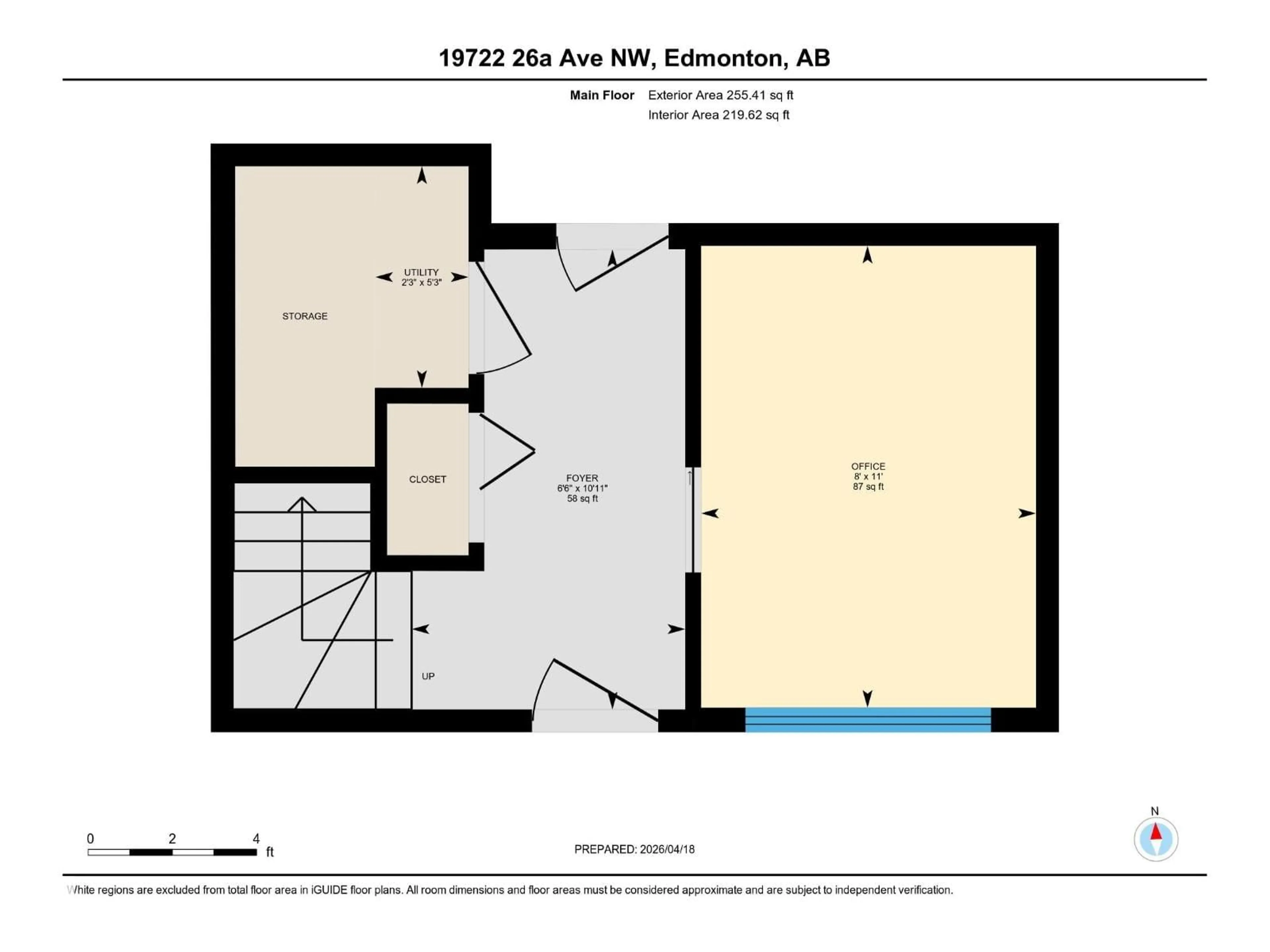 Floor plan for 19722 26A AV, Edmonton Alberta T6M0W9