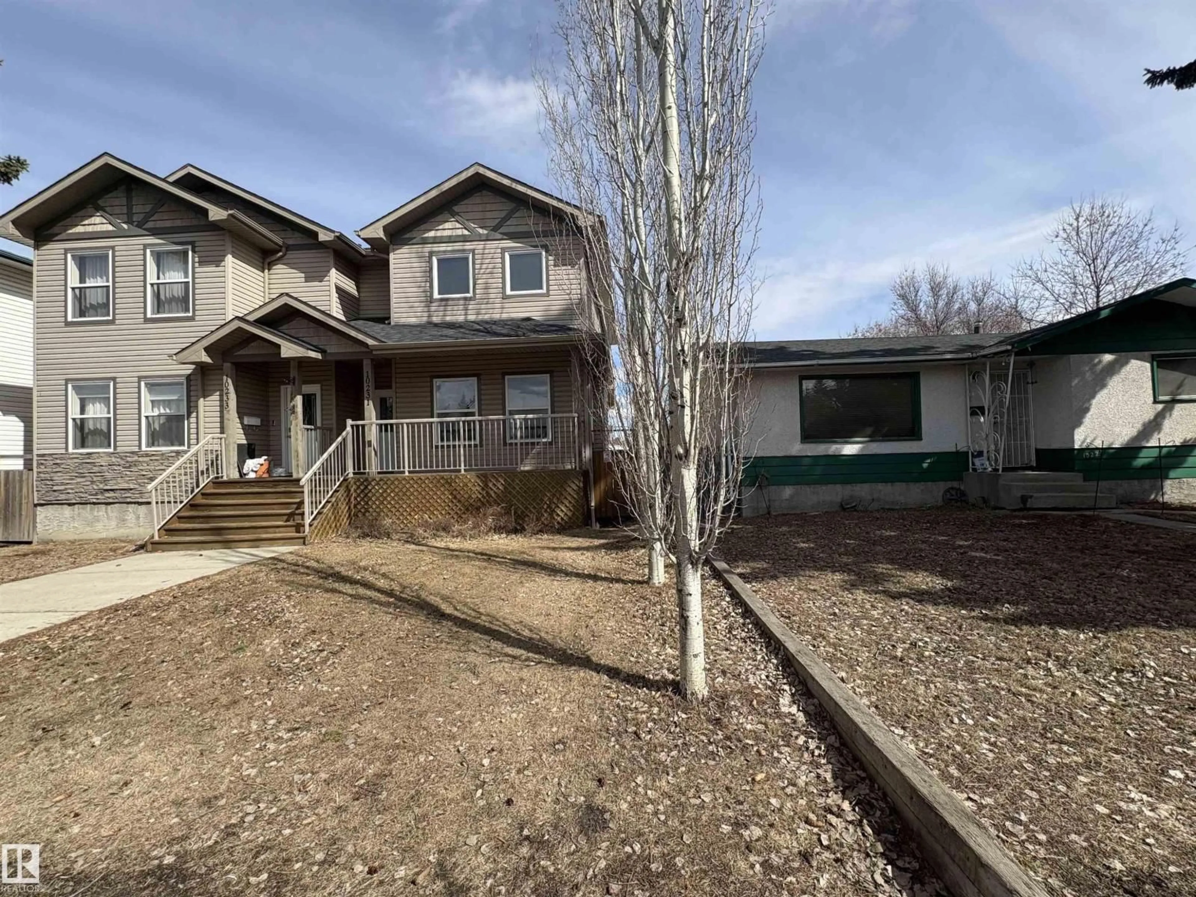 A pic from outside/outdoor area/front of a property/back of a property/a pic from drone, street for 10231 163 ST NW, Edmonton Alberta T5P3N7