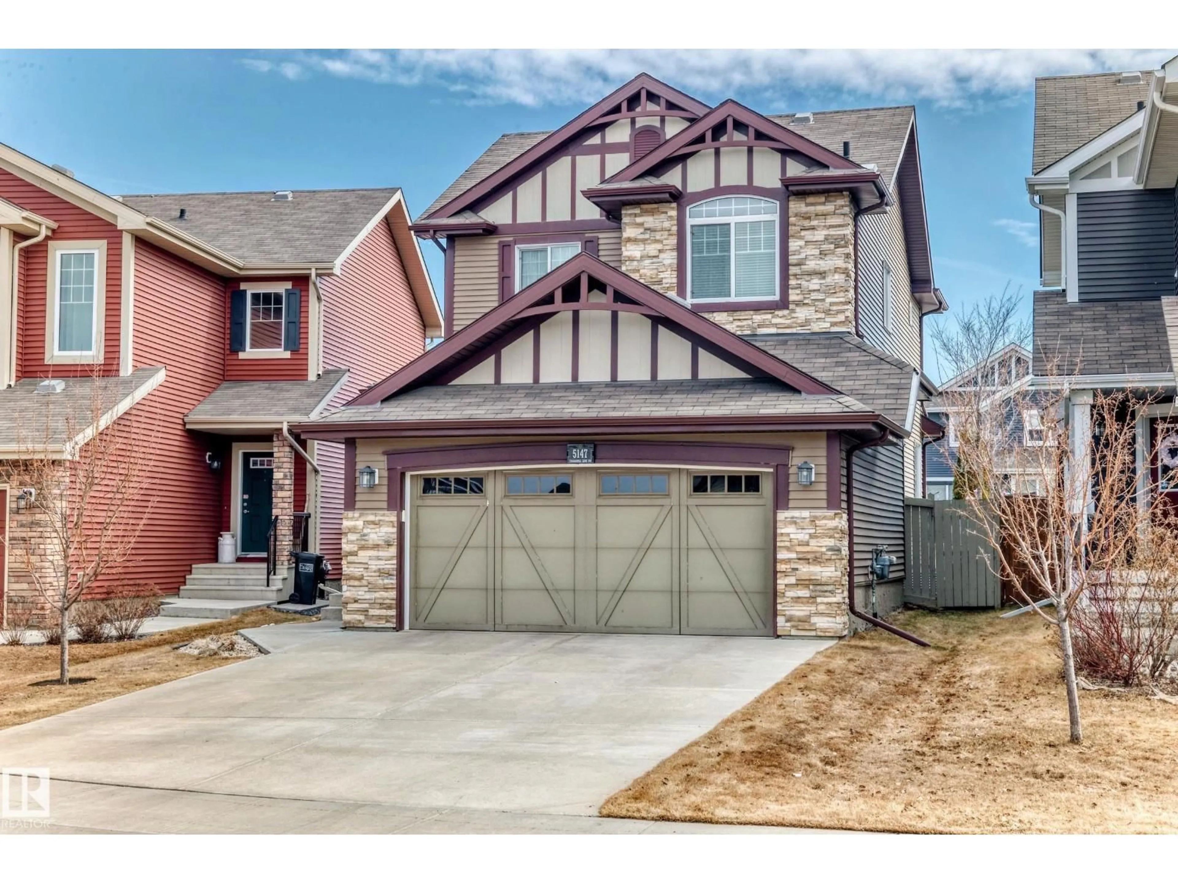 Home with brick exterior material, street for LI SW - 5147 CRABAPPLE LINK, Edmonton Alberta T6X1X1