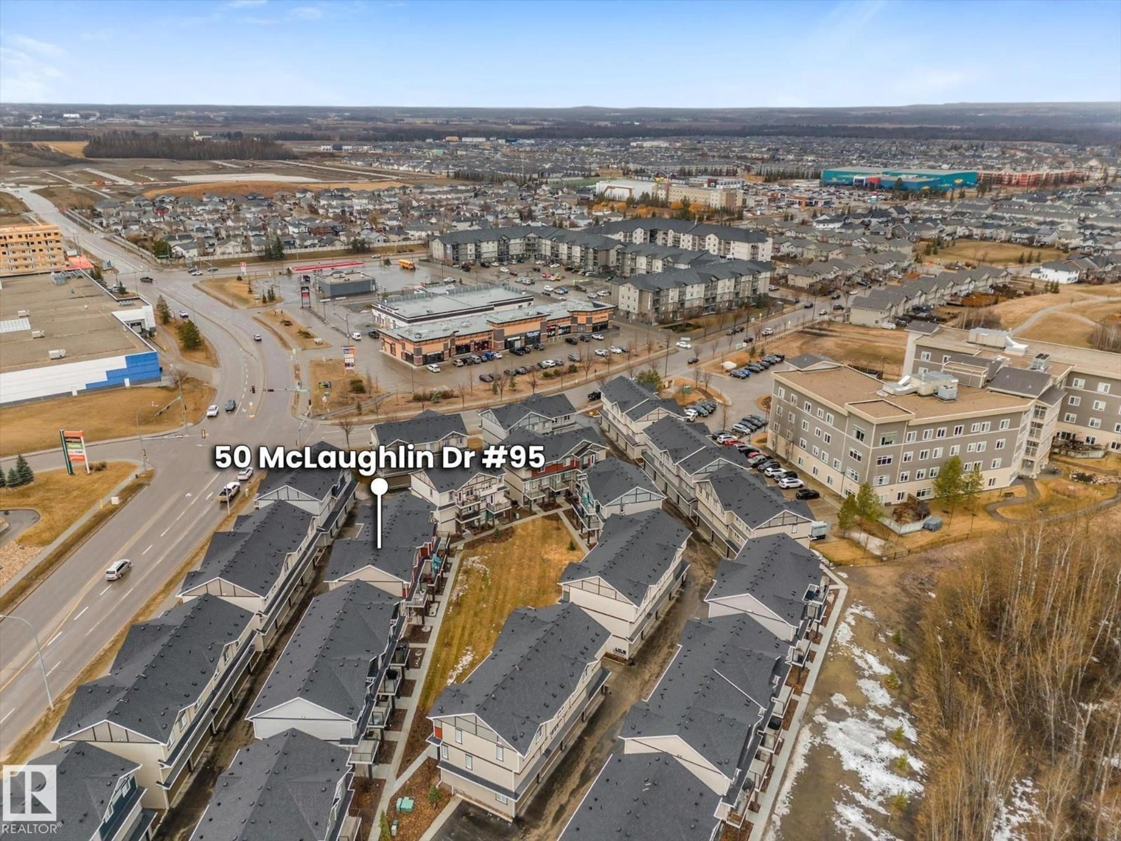 A pic from outside/outdoor area/front of a property/back of a property/a pic from drone, city buildings view from balcony for 95 MCLAUGHLIN DR, Spruce Grove Alberta T7X0E1