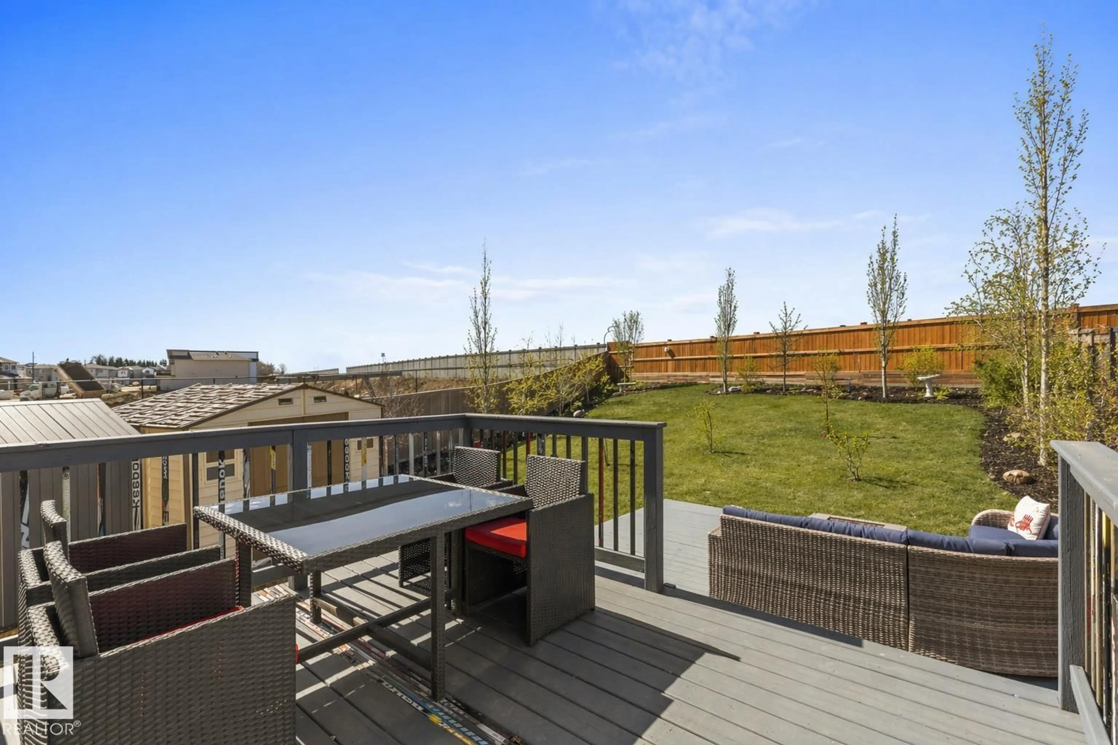 Patio, water/lake/river/ocean view for 66 DUNLOP WD, Leduc Alberta T9E0N3