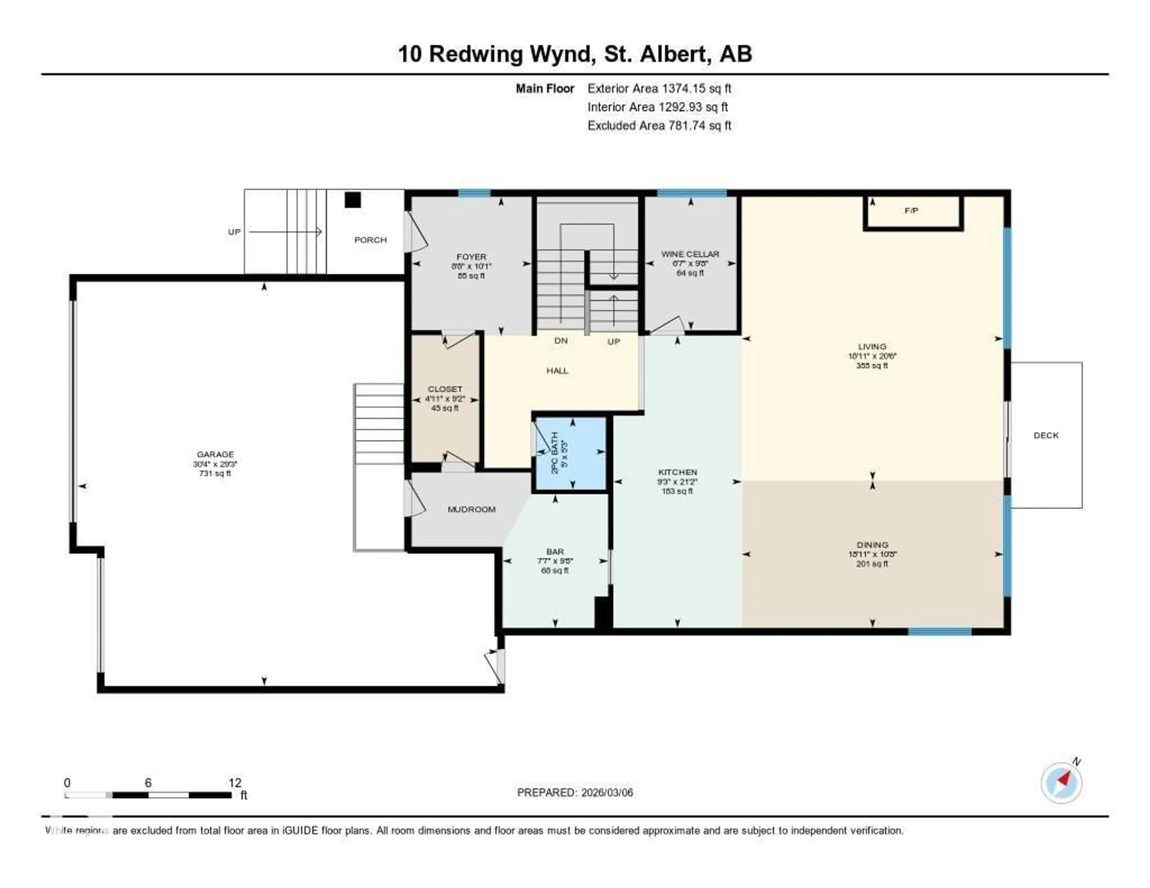 Floor plan for 10 REDWING WD, St. Albert Alberta T8N7X3