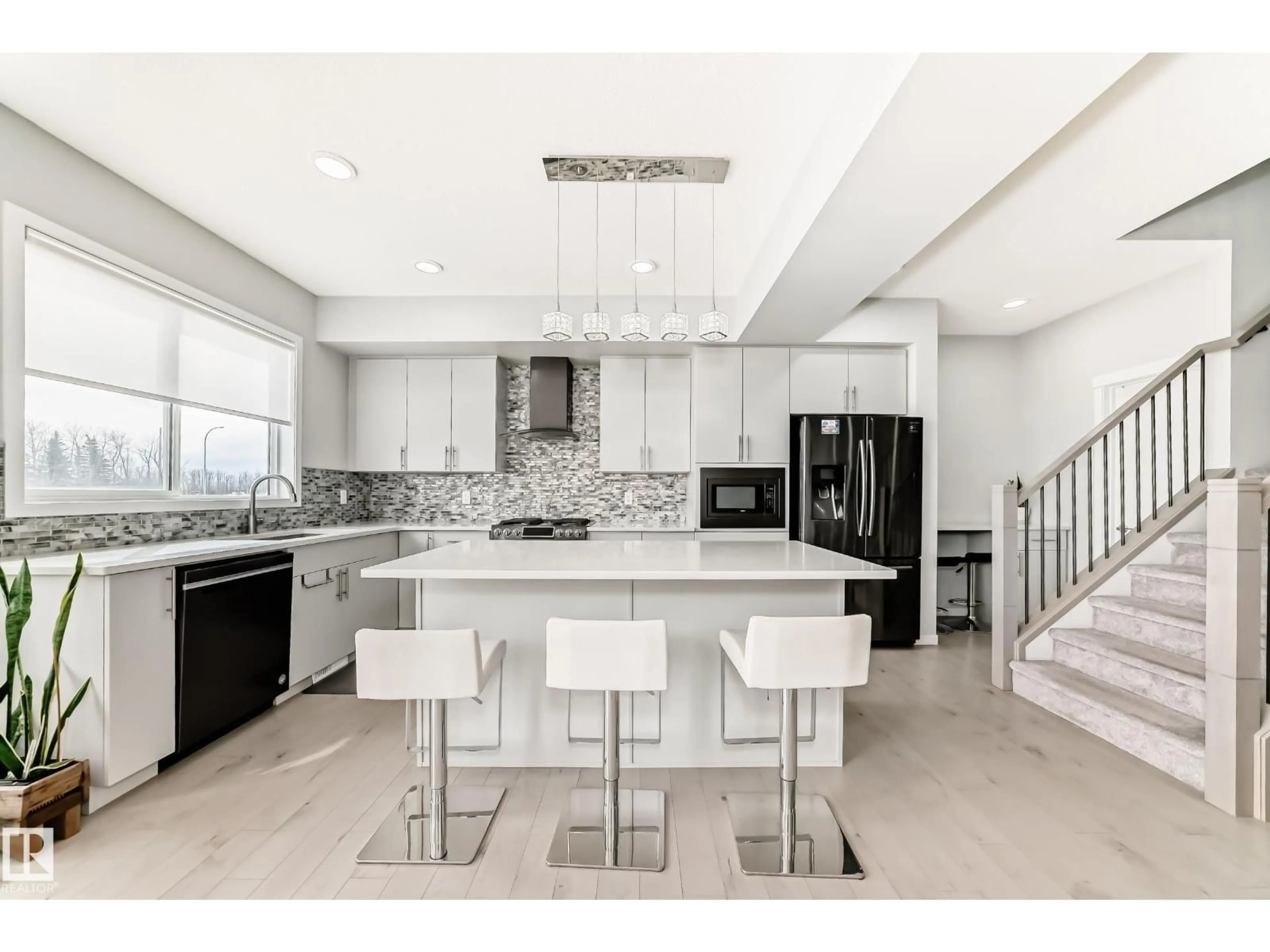 Contemporary kitchen, ceramic/tile floor for 2043 51 ST, Edmonton Alberta T6X1Z8