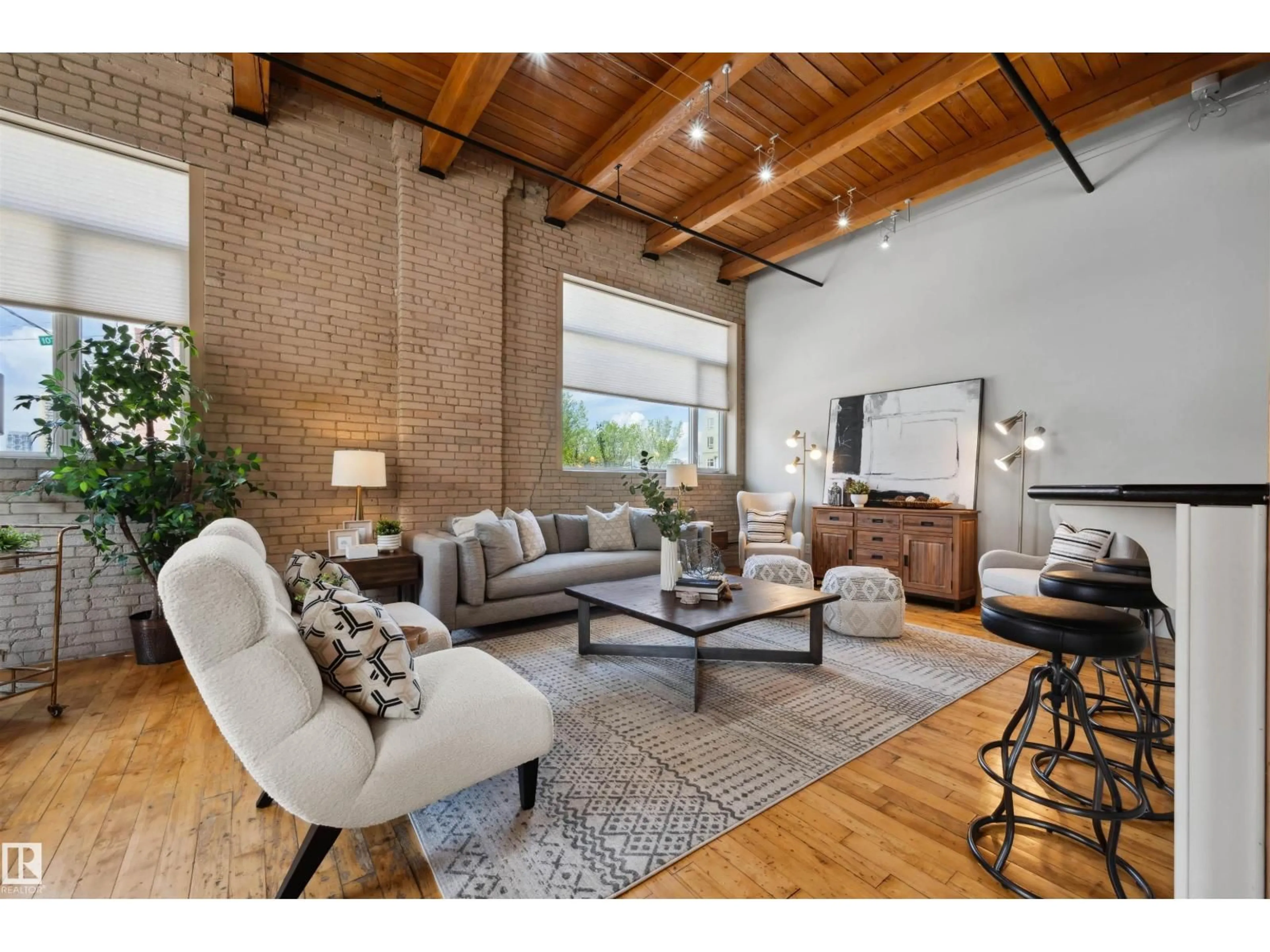 Living room with furniture, unknown for 111 - 10309 107 ST NW, Edmonton Alberta T5J1K3