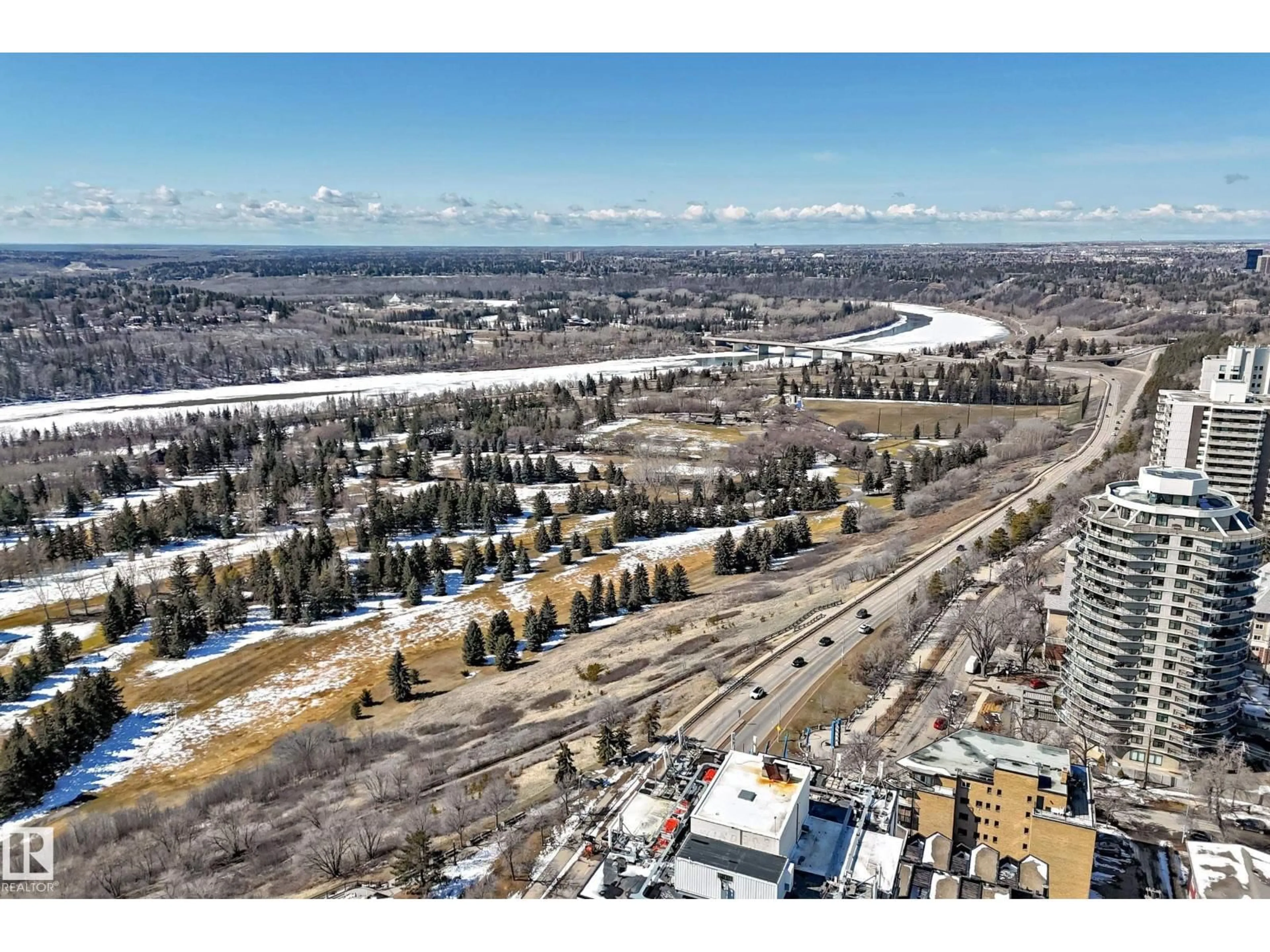 A pic from outside/outdoor area/front of a property/back of a property/a pic from drone, water/lake/river/ocean view for 1504 116 ST, Edmonton Alberta T5K1V4