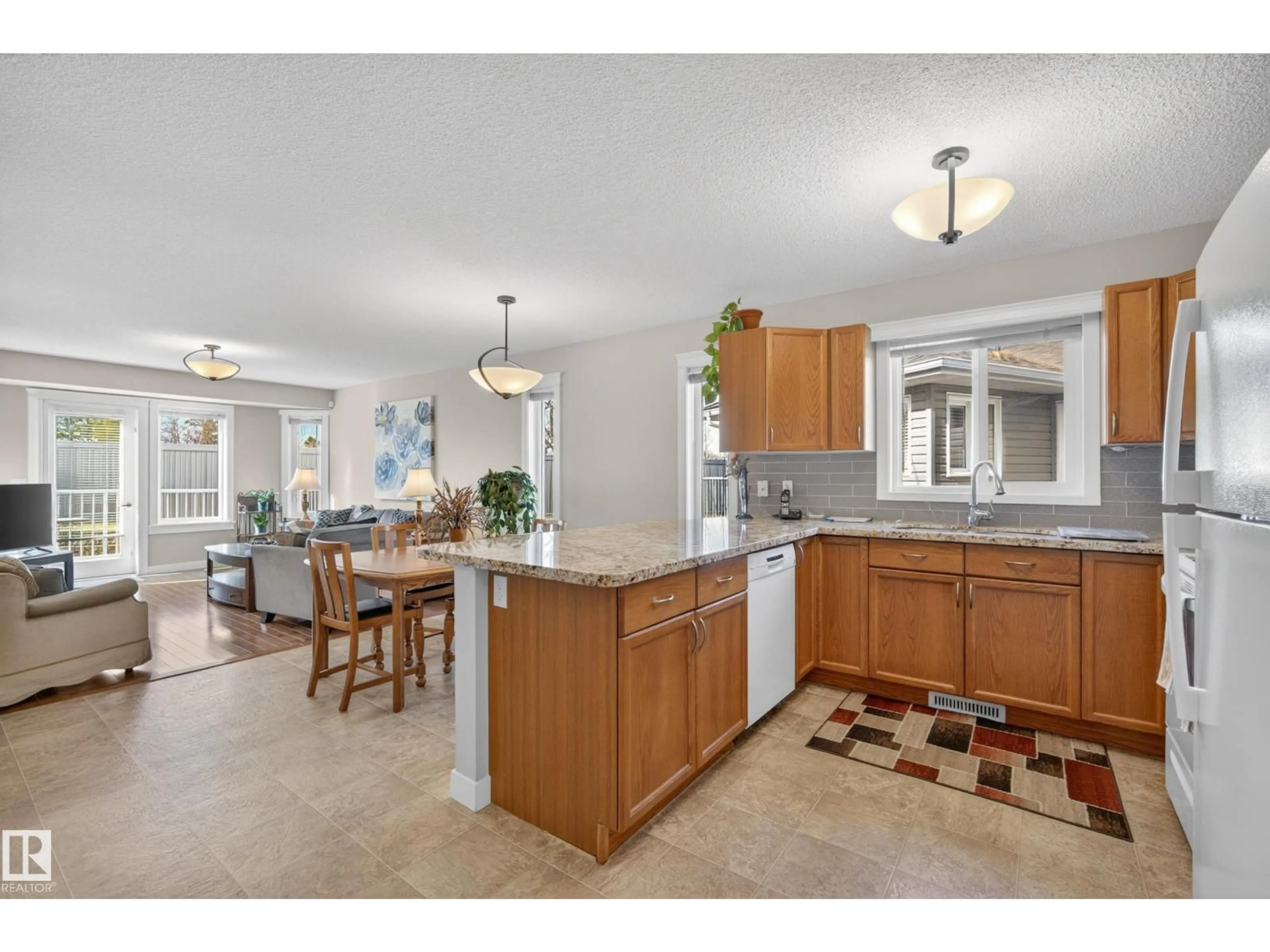 Open concept kitchen, ceramic/tile floor for 49 - 40 COLWILL BV, Sherwood Park Alberta T8A6C3