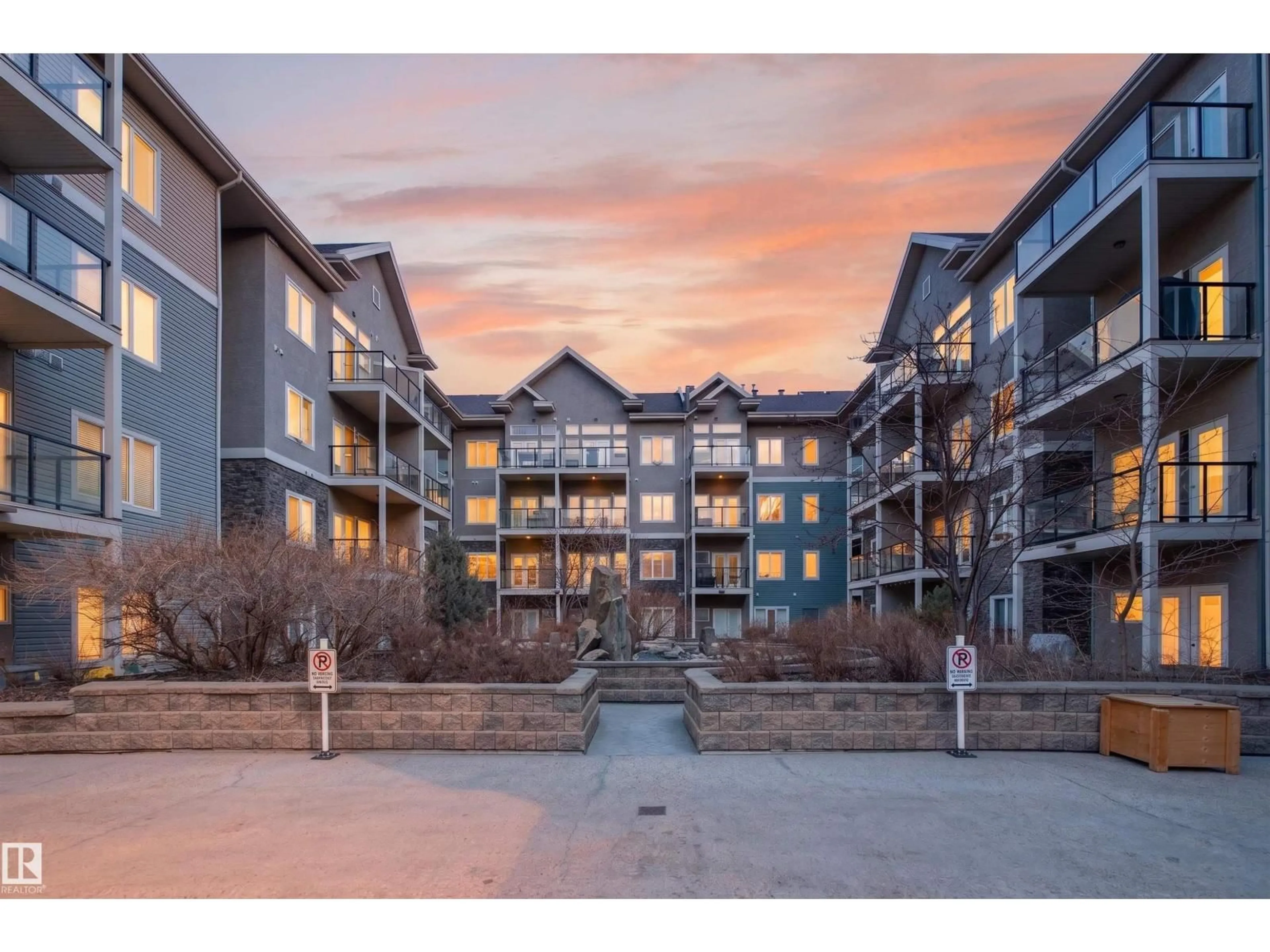 A pic from outside/outdoor area/front of a property/back of a property/a pic from drone, mountain view for #104 - 10121 80 AV, Edmonton Alberta T6E0B9