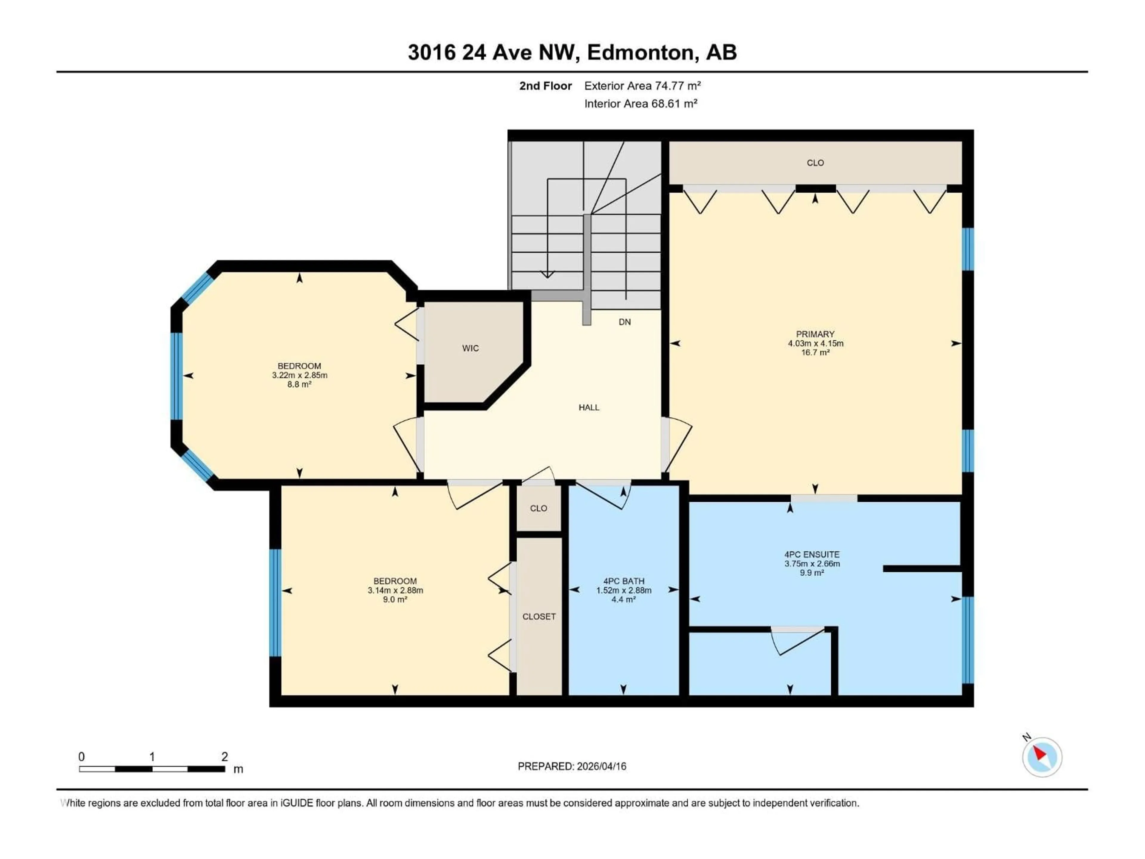Floor plan for 3016 24 AVE NW, Edmonton Alberta T6T0G7