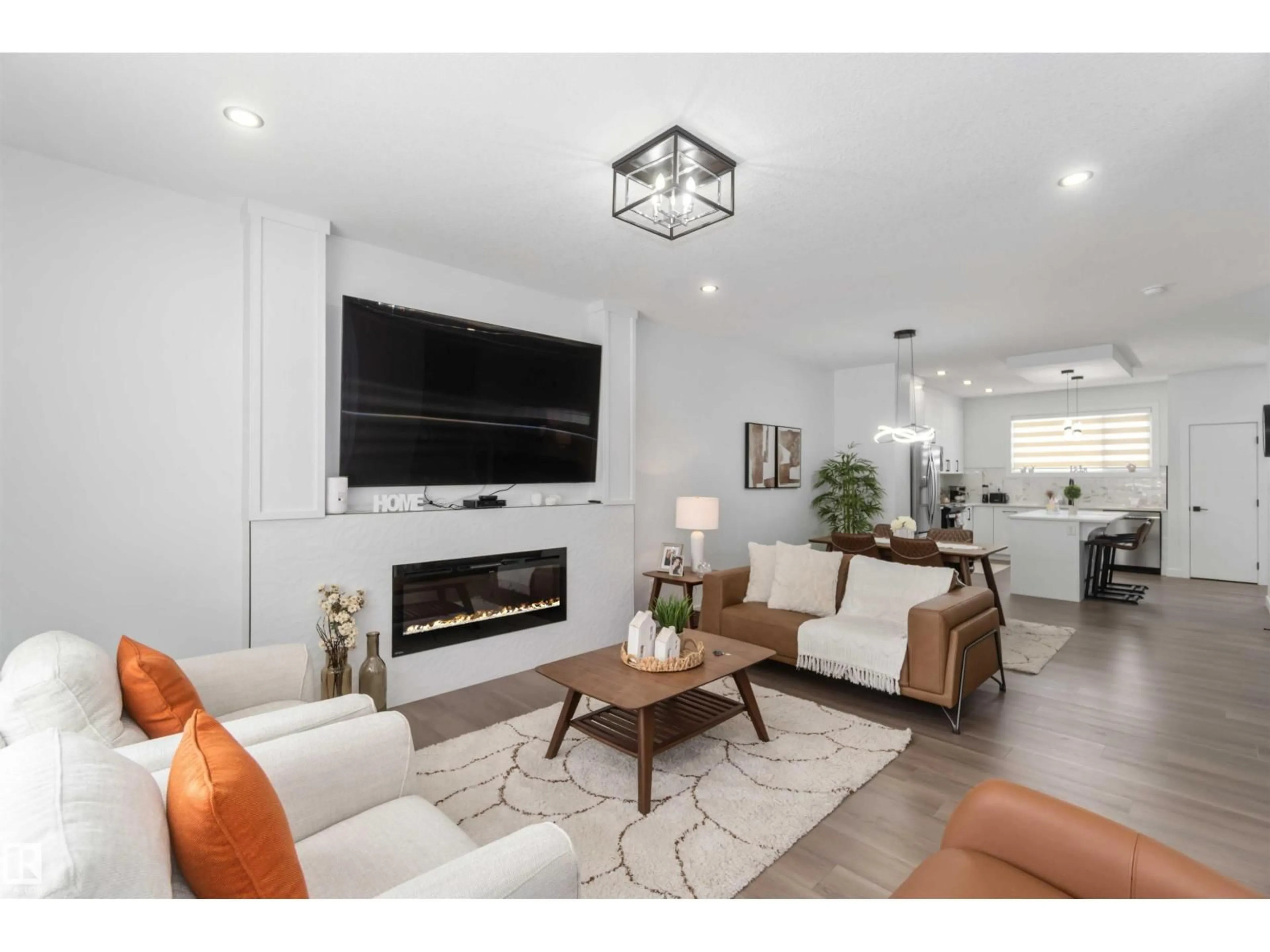 Living room with furniture, unknown for 124 28 ST, Edmonton Alberta T6A3L2