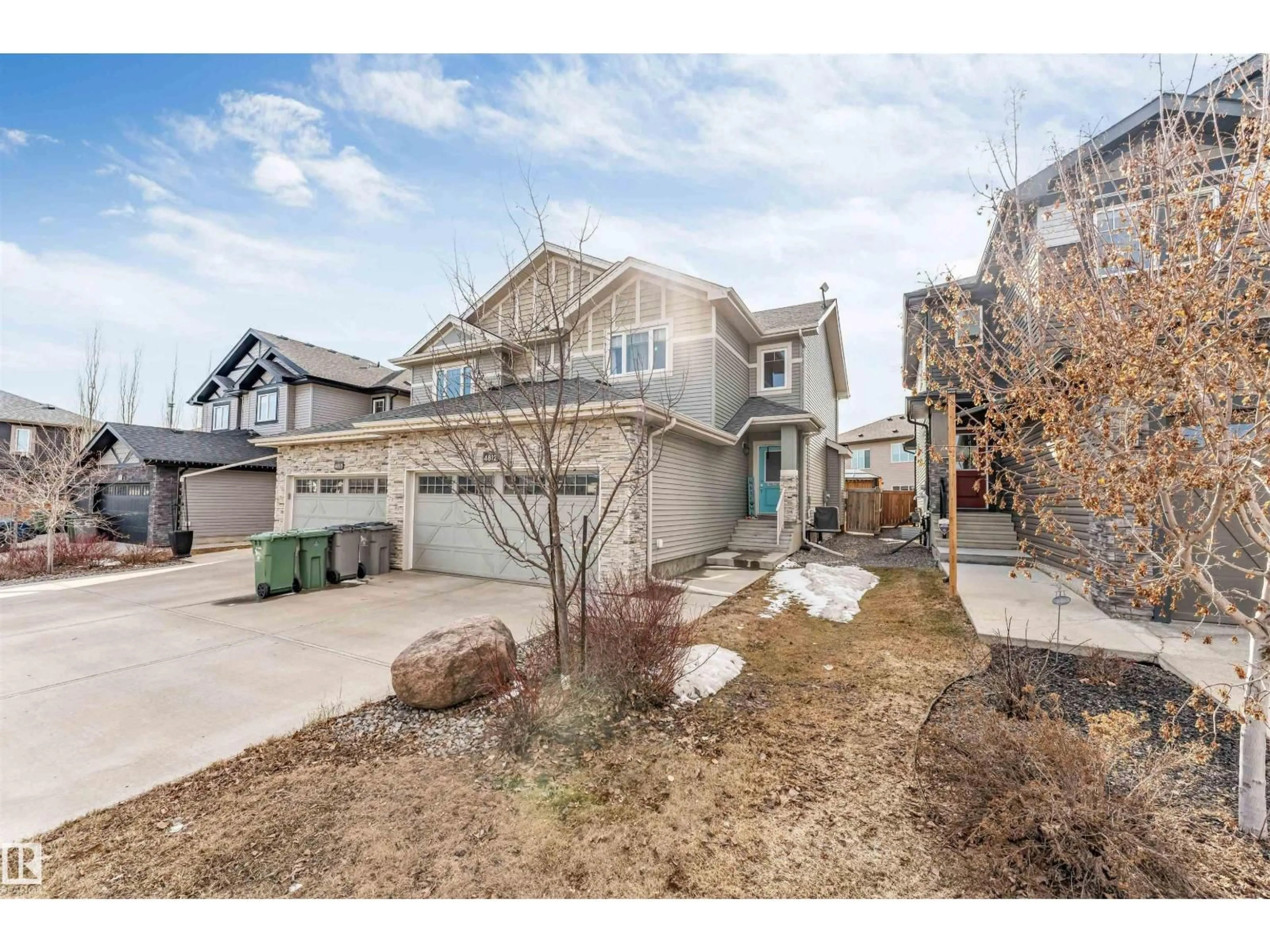 A pic from outside/outdoor area/front of a property/back of a property/a pic from drone, street for 4812 37 ST, Beaumont Alberta T4X2B5