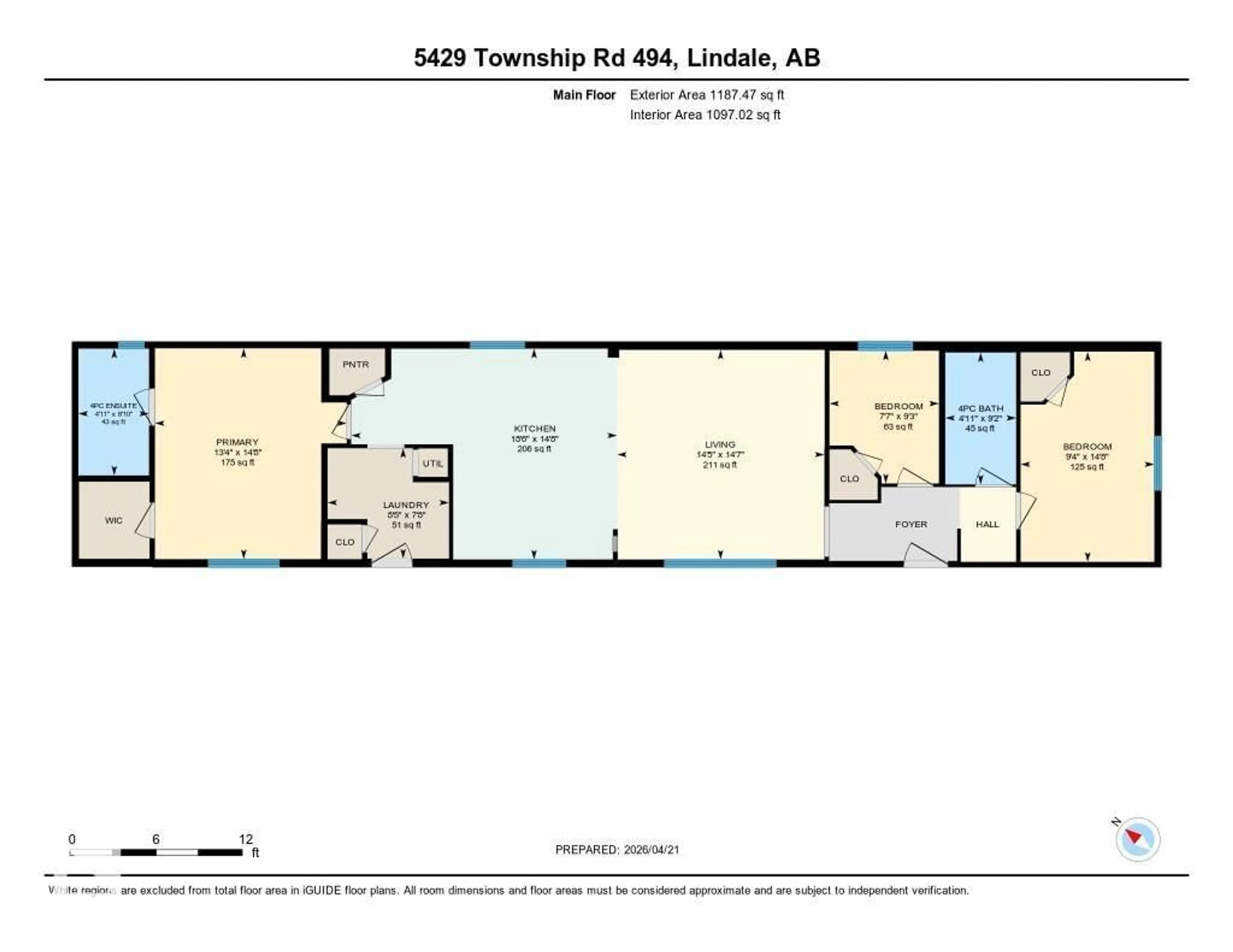 Floor plan for 70 - 5429 TWP ROAD 494, Rural Brazeau County Alberta T0C1W0