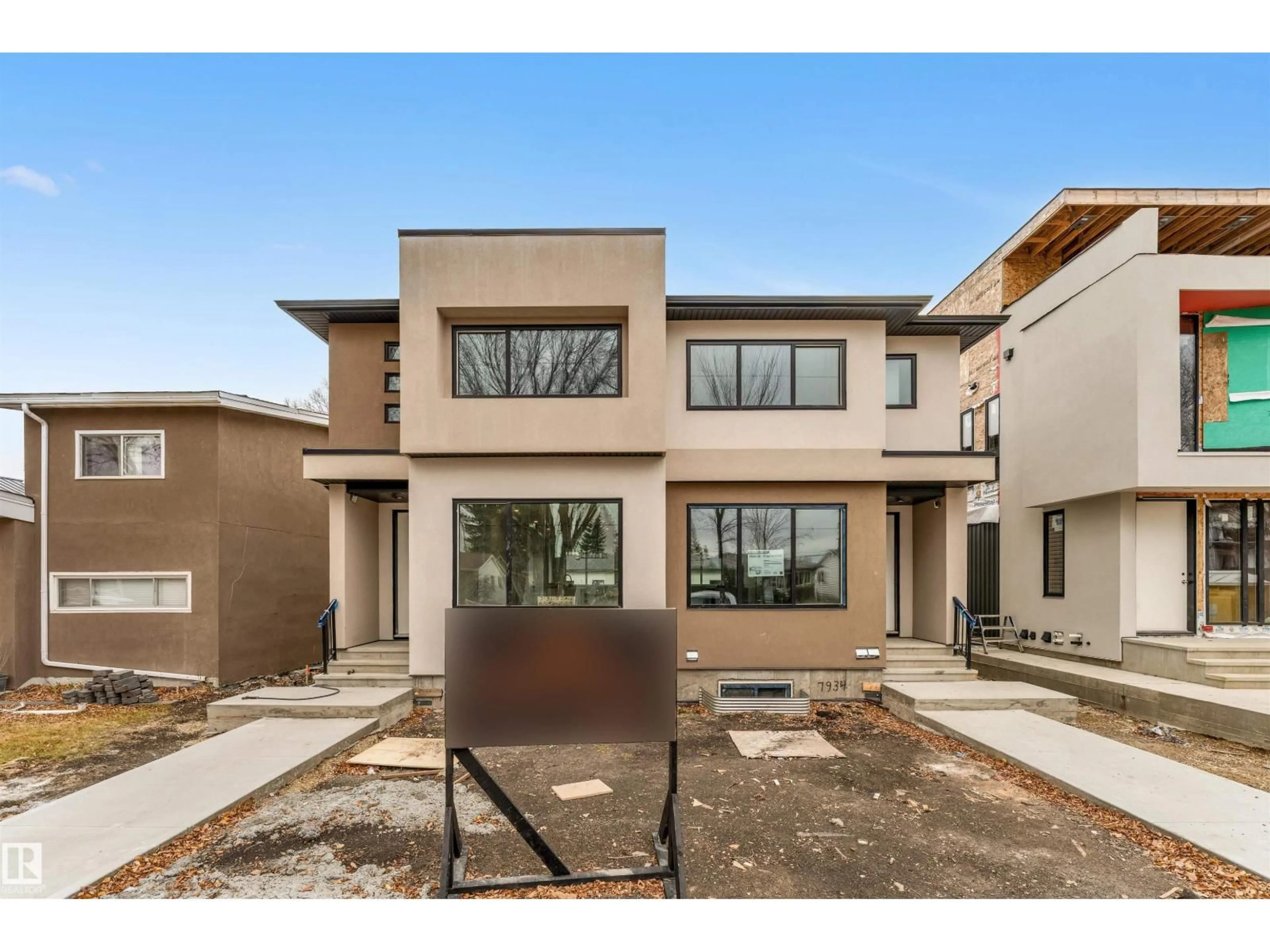 Home with brick exterior material, street for NW - 7934 77 AV, Edmonton Alberta T6C0K9