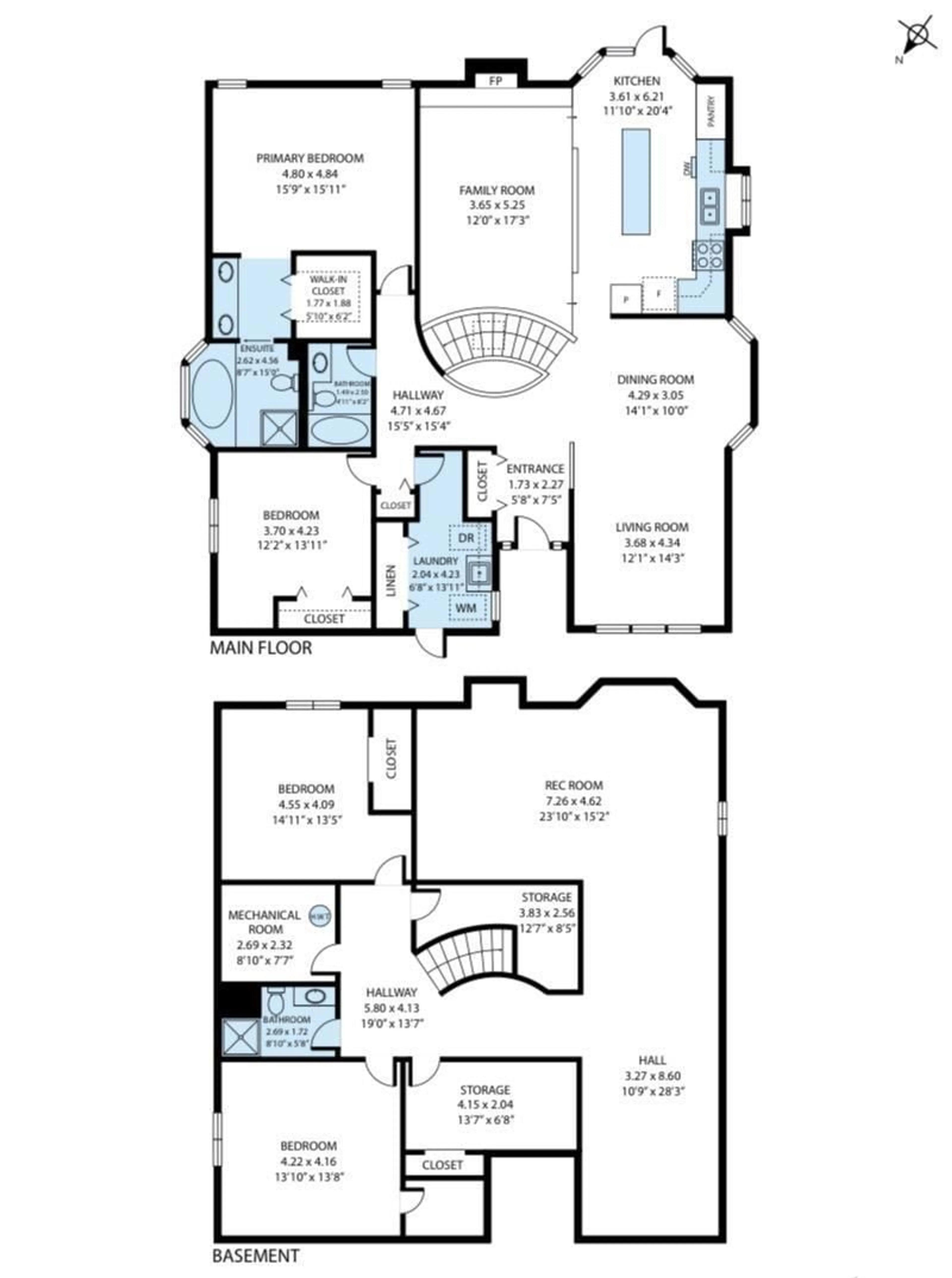 Floor plan for 12 KIRKLEES RD, Sherwood Park Alberta T8A5G9