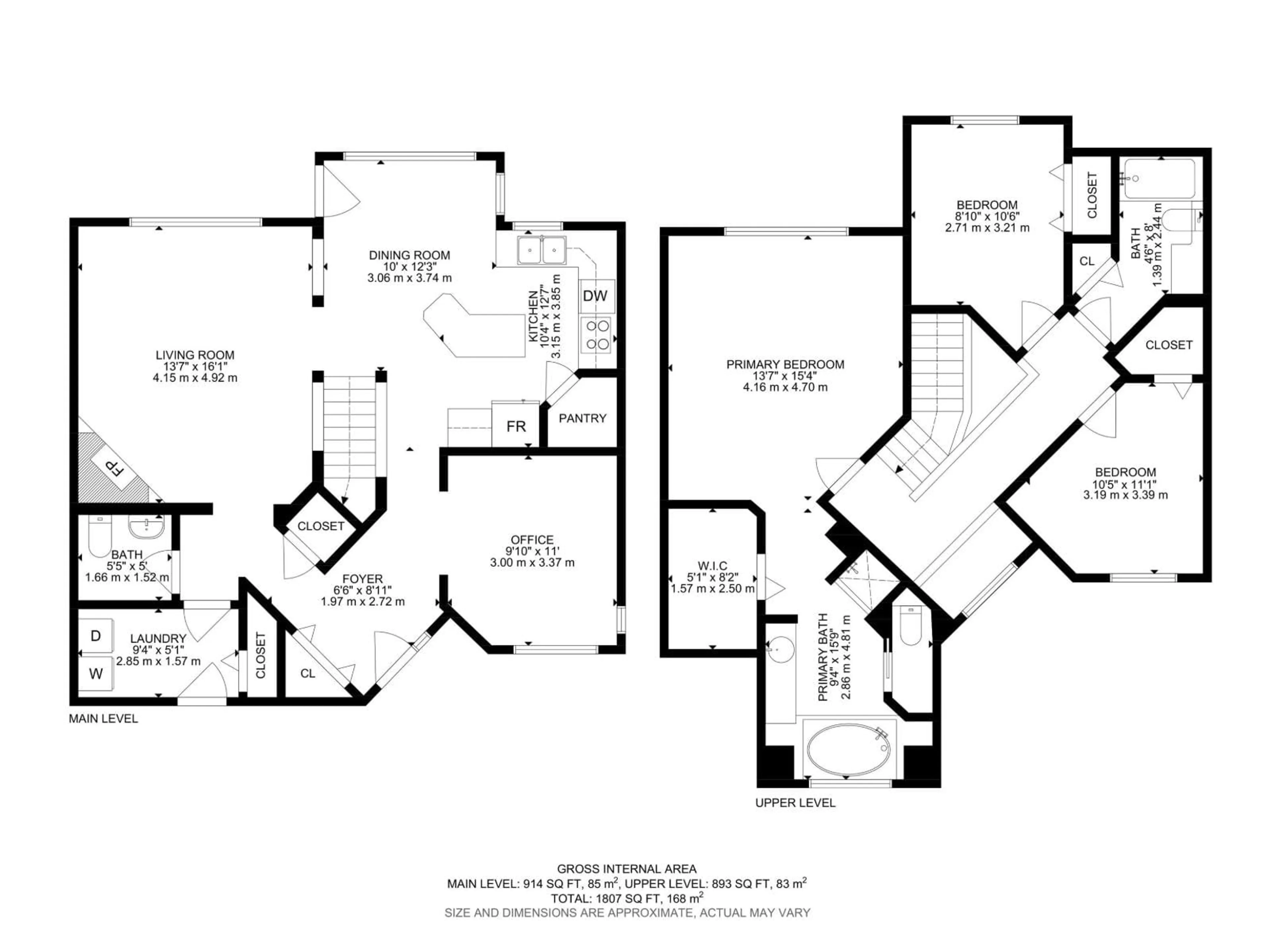Floor plan for 11732 10 AV NW, Edmonton Alberta T6J7A6