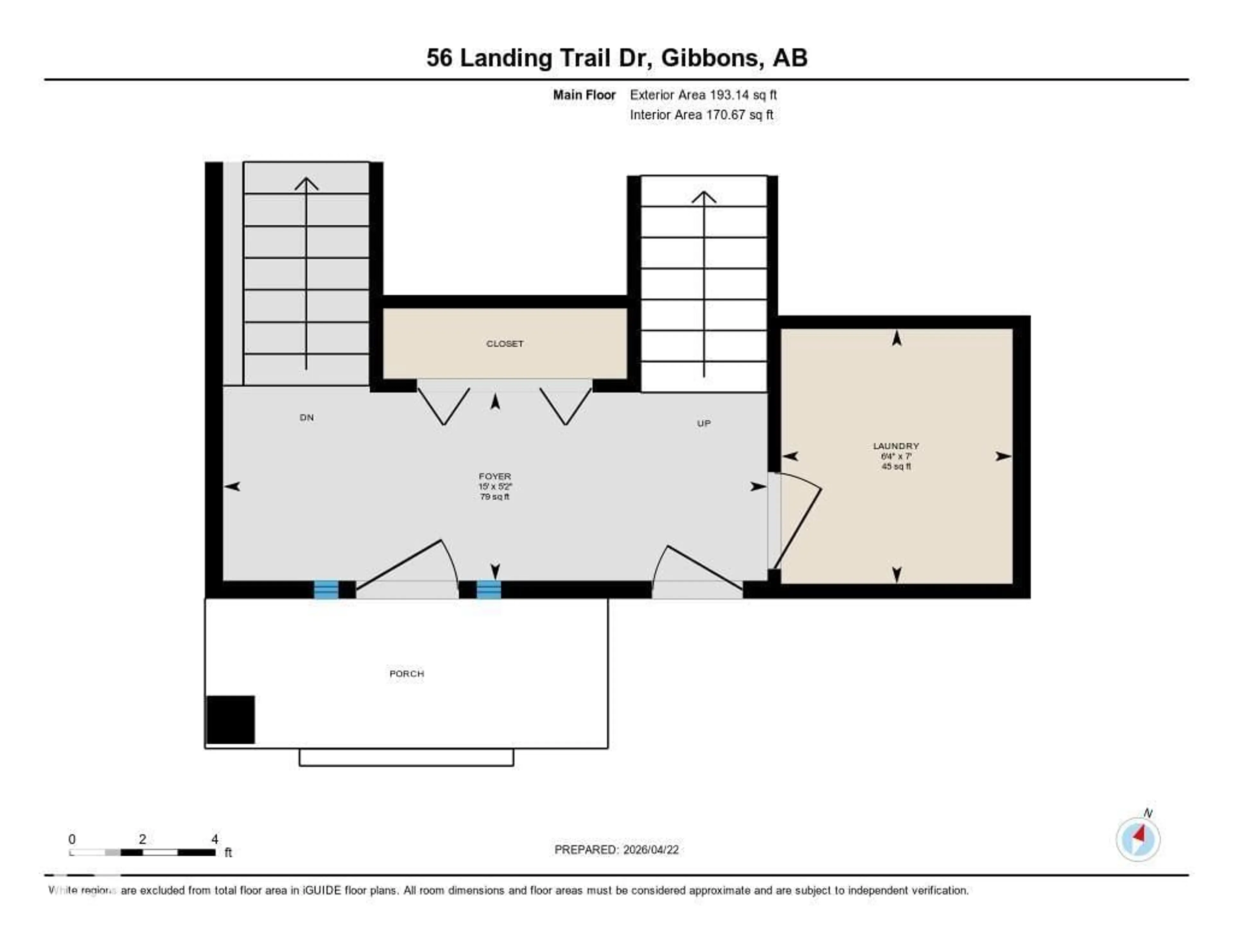 Floor plan for 56 LANDING TRAIL DR, Gibbons Alberta T0A1N0