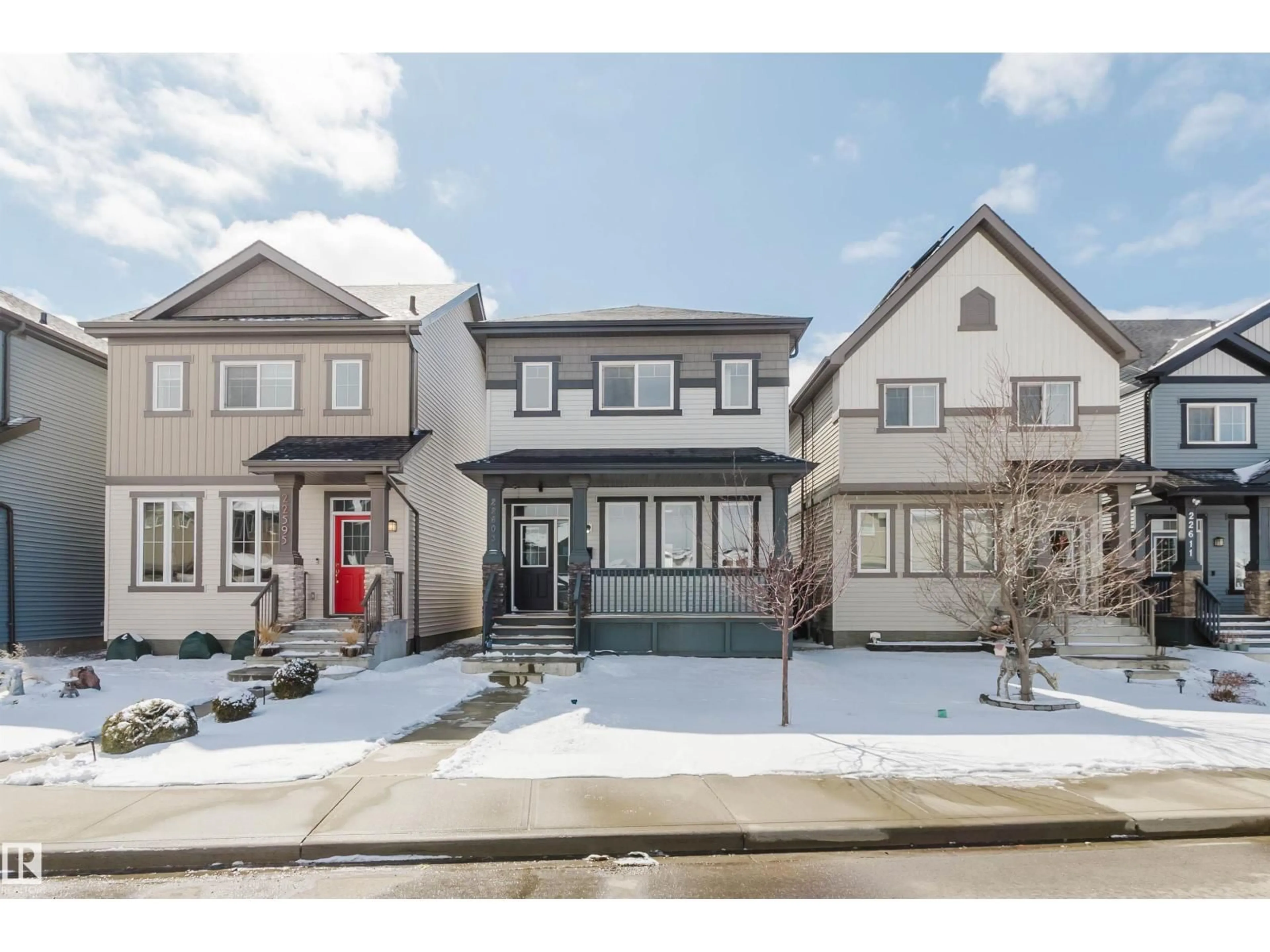 Home with brick exterior material, street for 22603 98 AV, Edmonton Alberta T5T7M4