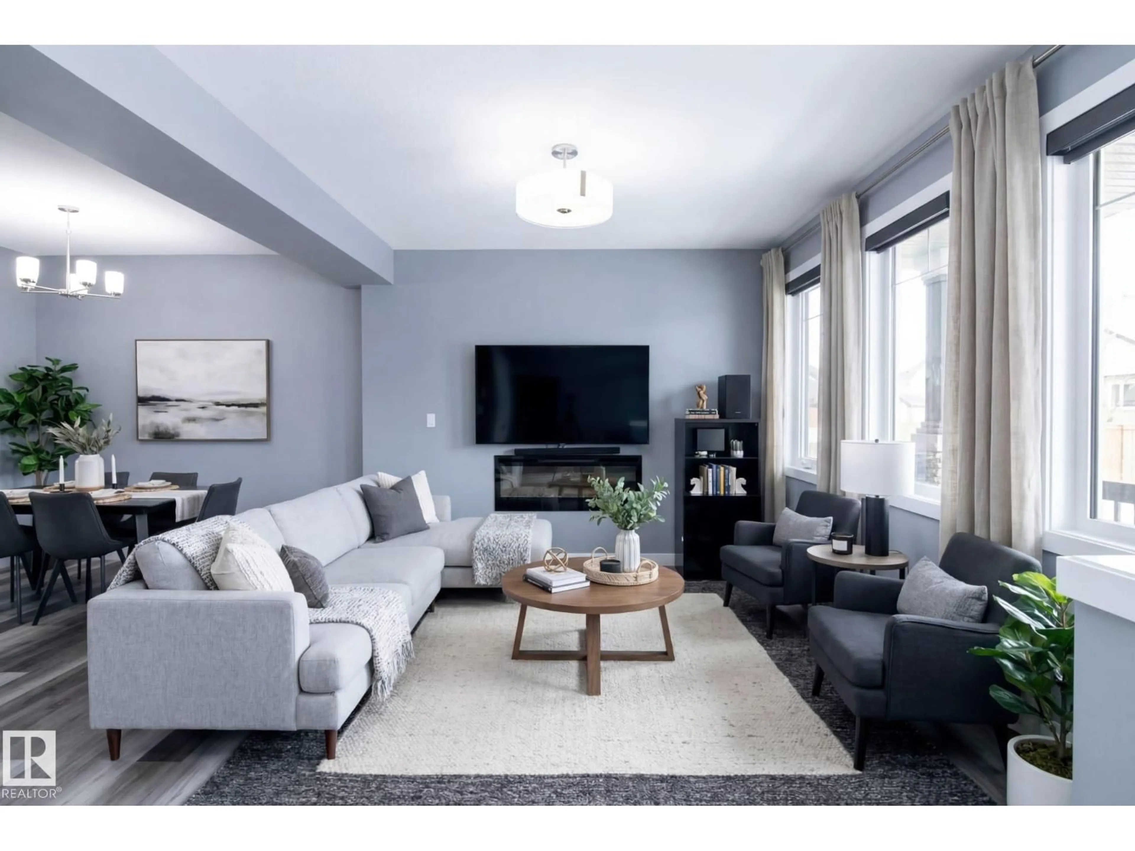 Living room with furniture, unknown for 22603 98 AV, Edmonton Alberta T5T7M4