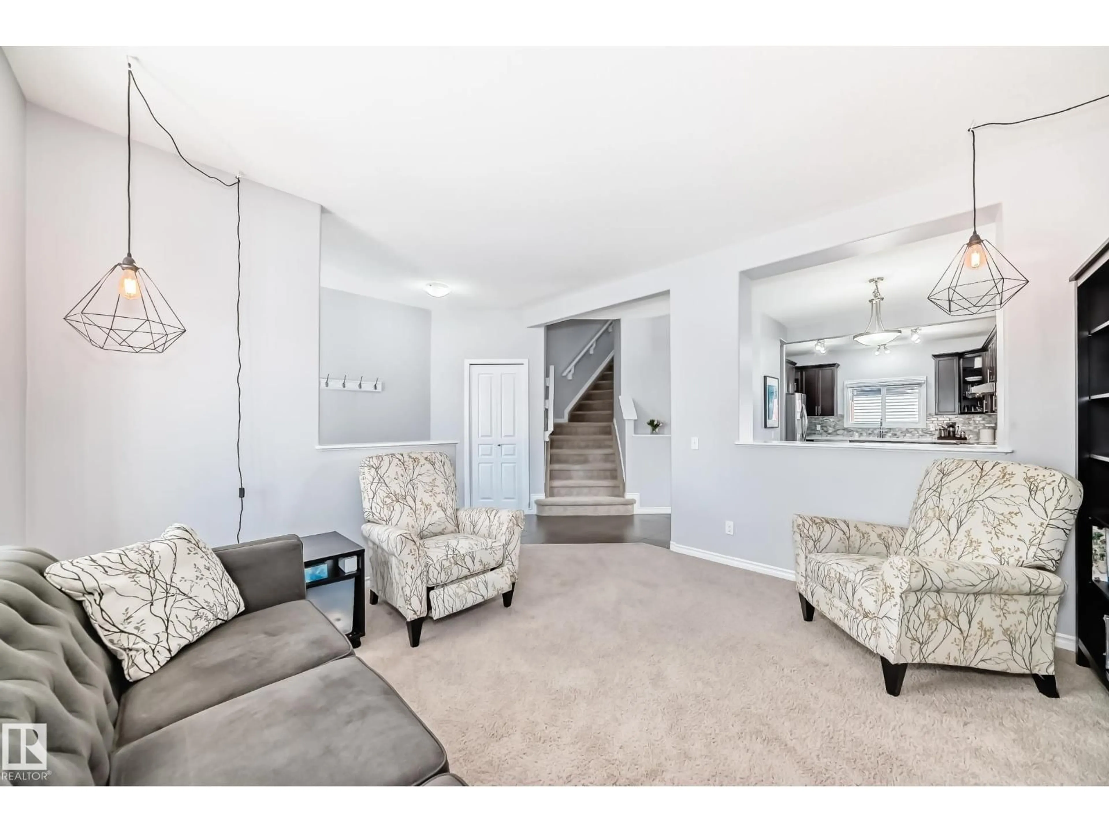 Living room with furniture, unknown for 1128 74 ST, Edmonton Alberta T6X0N7