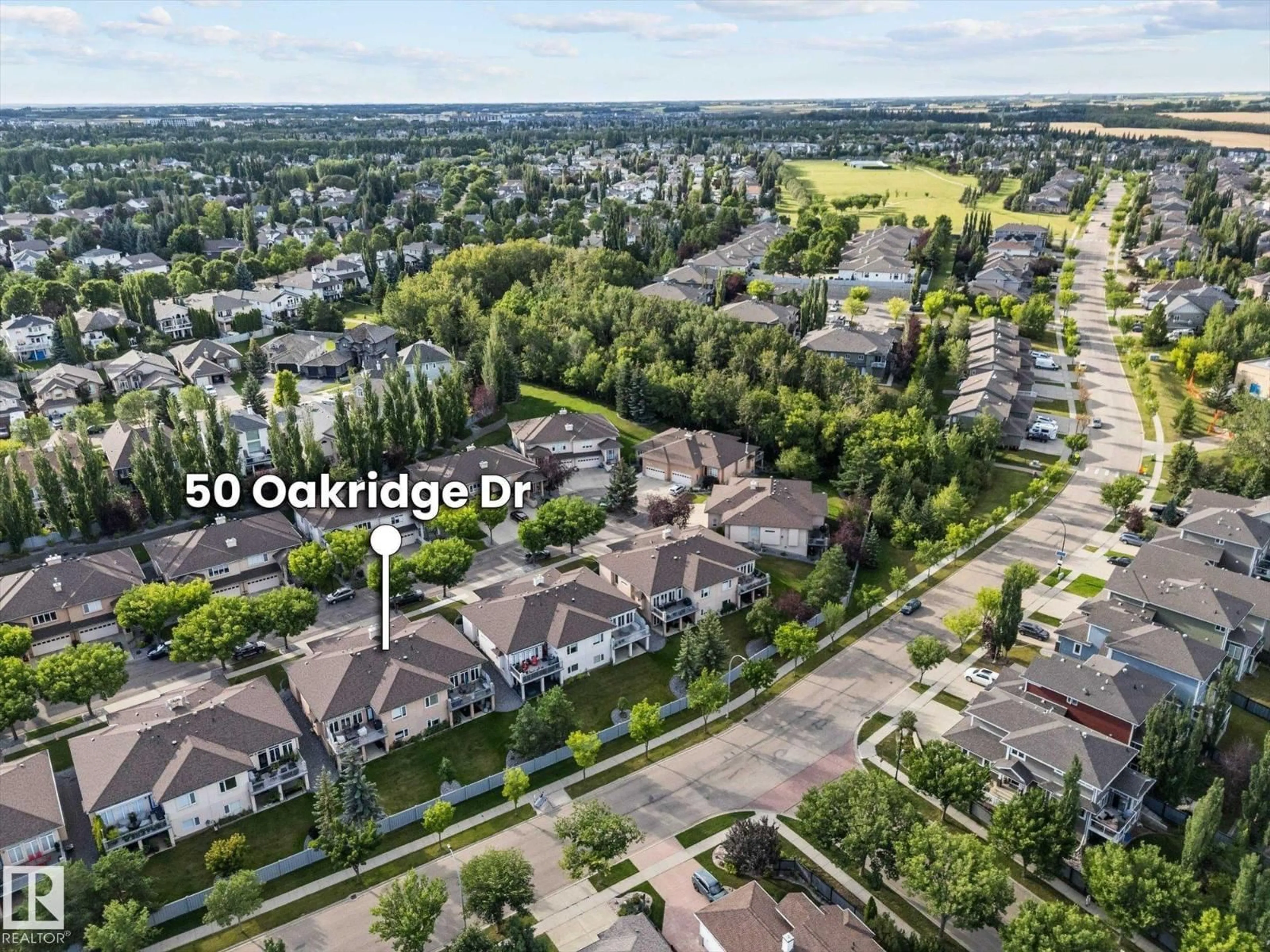A pic from outside/outdoor area/front of a property/back of a property/a pic from drone, city buildings view from balcony for #6 - 50 OAKRIDGE DR, St. Albert Alberta T8N7A1