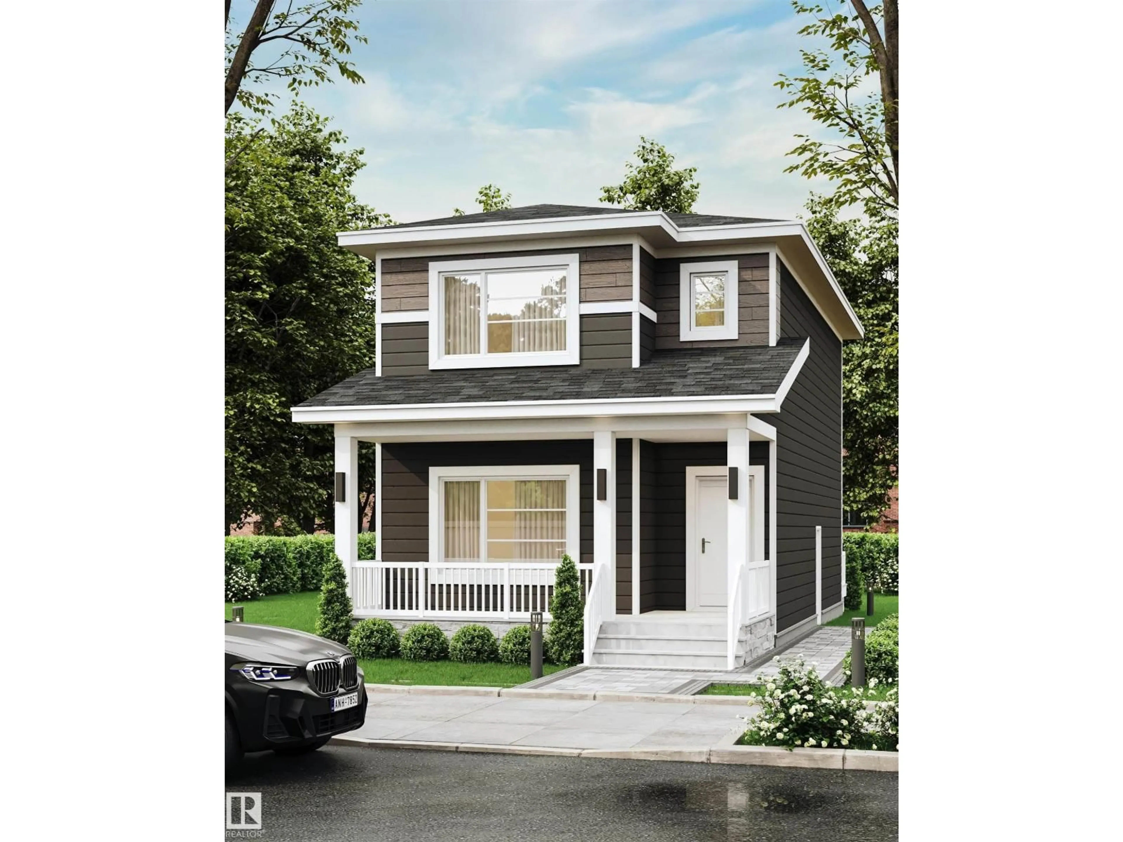 Home with vinyl exterior material, street for 55 ROSA CR, St. Albert Alberta T8N8B7