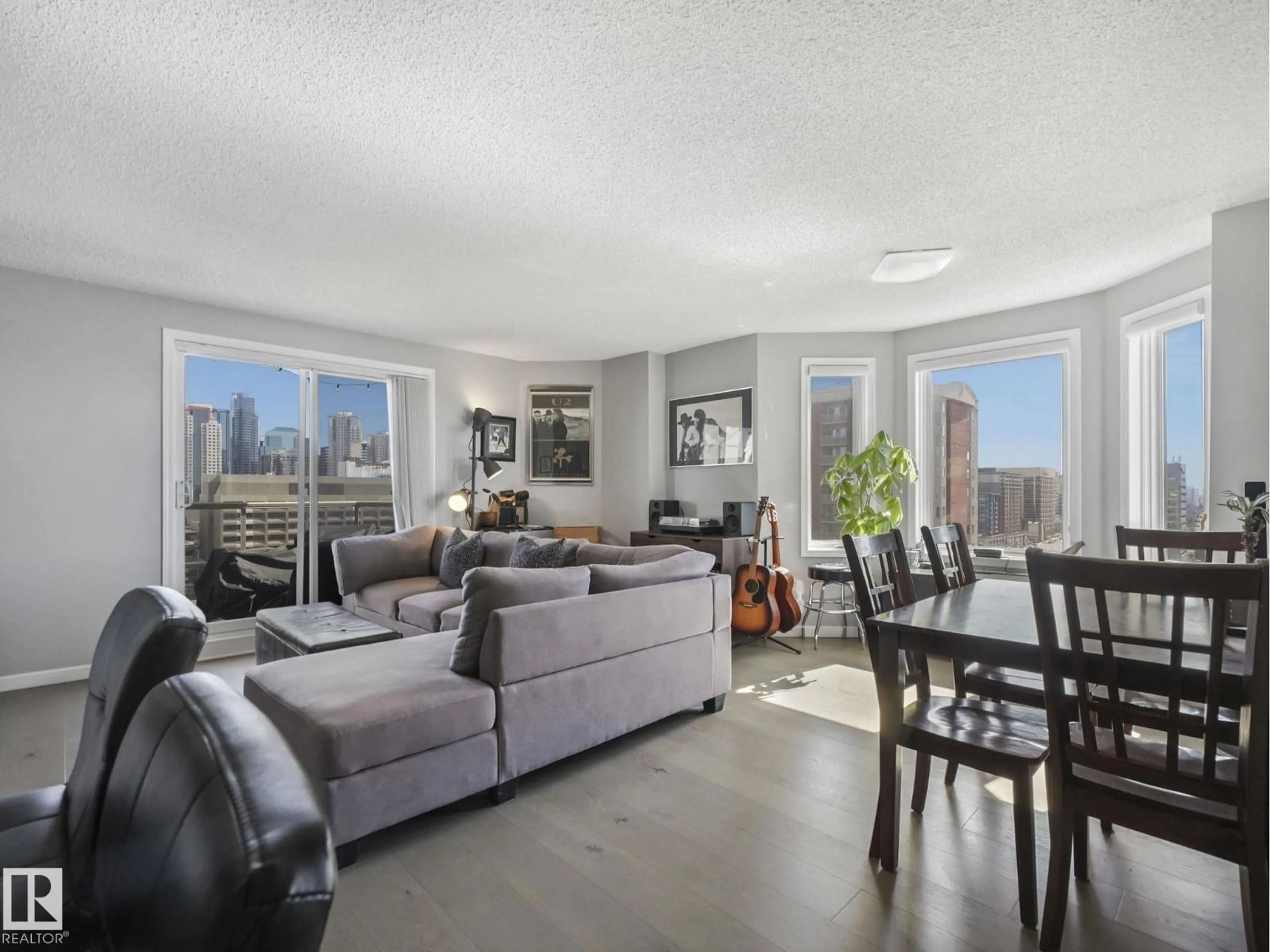 Living room with furniture, unknown for 1404 - 10909 103 AV, Edmonton Alberta T5K2W7