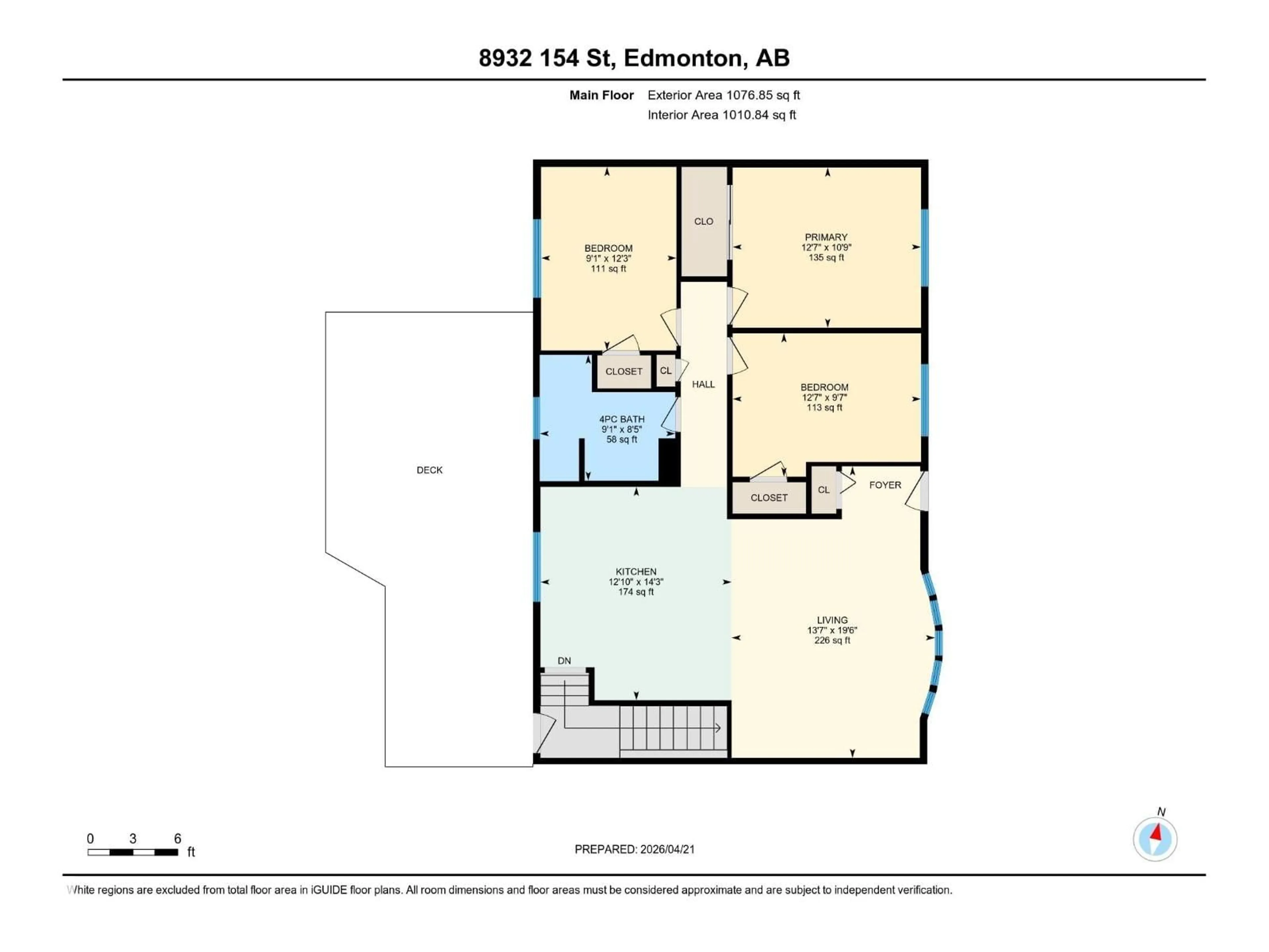 Floor plan for NW - 8932 154 ST, Edmonton Alberta T5R1S8